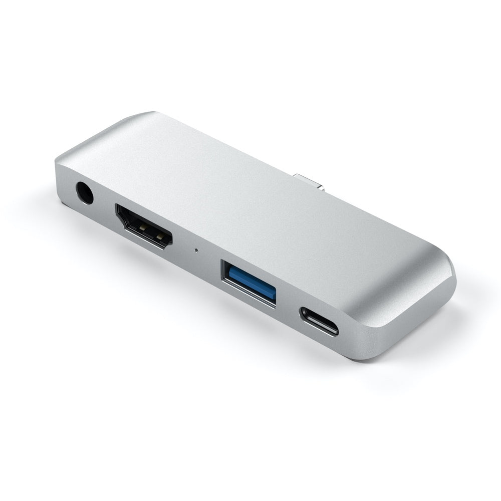 Satechi USB C Mobile Pro Hub - 7-in-1 Multiport Adapter with 4K HDMI, USB 3.0, SD Card Reader for MacBook Pro/Air, iPad Pro, Chromebook - Perfect for Work, Travel & Home Office Setup