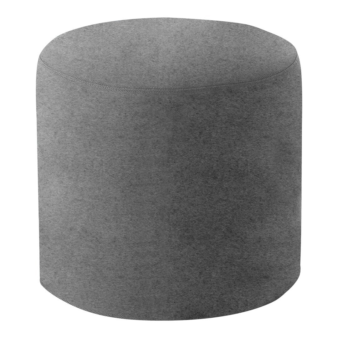 Softline Drum Pouf Ottoman - Stylish and Comfortable Footstool for Living Room, Bedroom, or Nursery - Perfect for Extra Seating and Relaxation