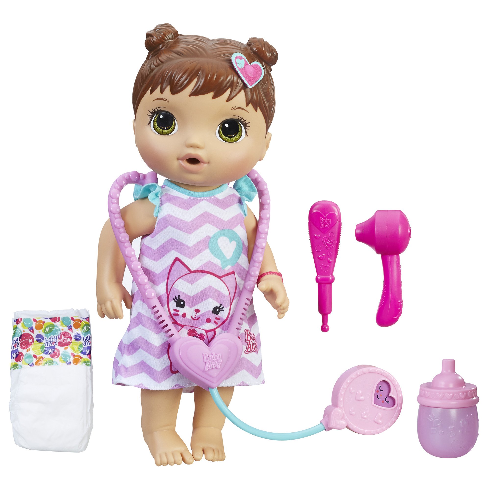 Baby Alive Better Now Bailey Doll (Brunette) - Interactive Baby Doll for Kids Ages 3+ | Perfect for Pretend Play, Role Playing & Nurturing Fun
