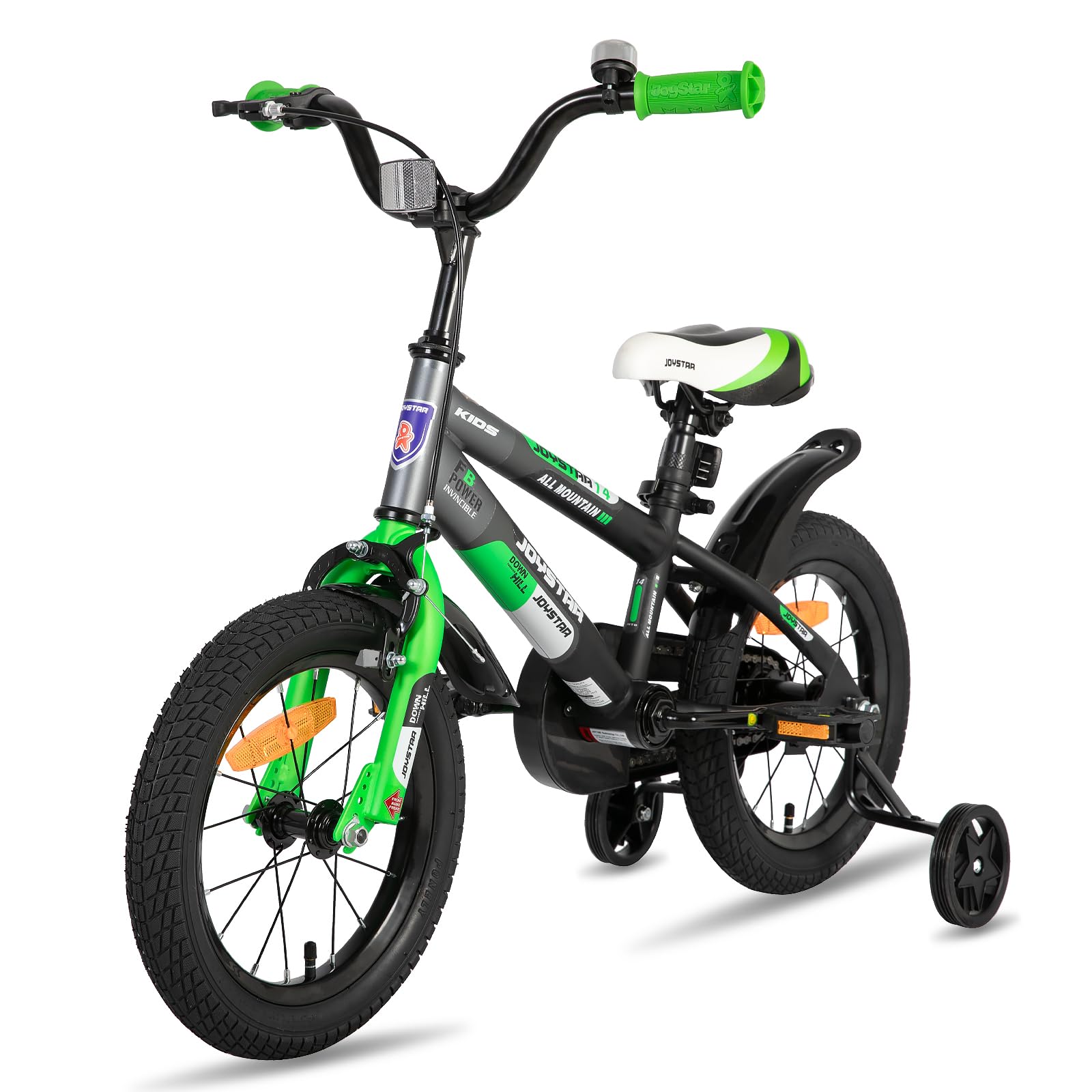 JOYSTAR 12 14 16 20 Inch Kids Bike for Boys & Girls Ages 3-12 Years - Adjustable Training Wheels, Kickstand, Multiple Colors - Perfect for Neighborhood Rides, Park Adventures & Learning to Cycle