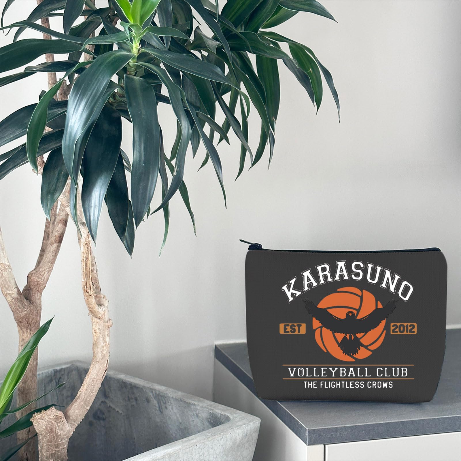 Anime Volleyball Club Makeup Bag - Japanese Style Cosmetic Pouch for Haikyuu Fans | Perfect for School, Gym & Travel Organizer