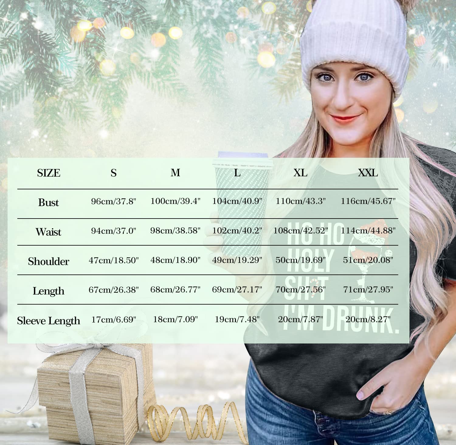 Festive Christmas Shirts for Women - Holiday Teacher Apparel & Xmas Tops - Cozy Christmas Tee for Holiday Parties, School Events & Family Gatherings