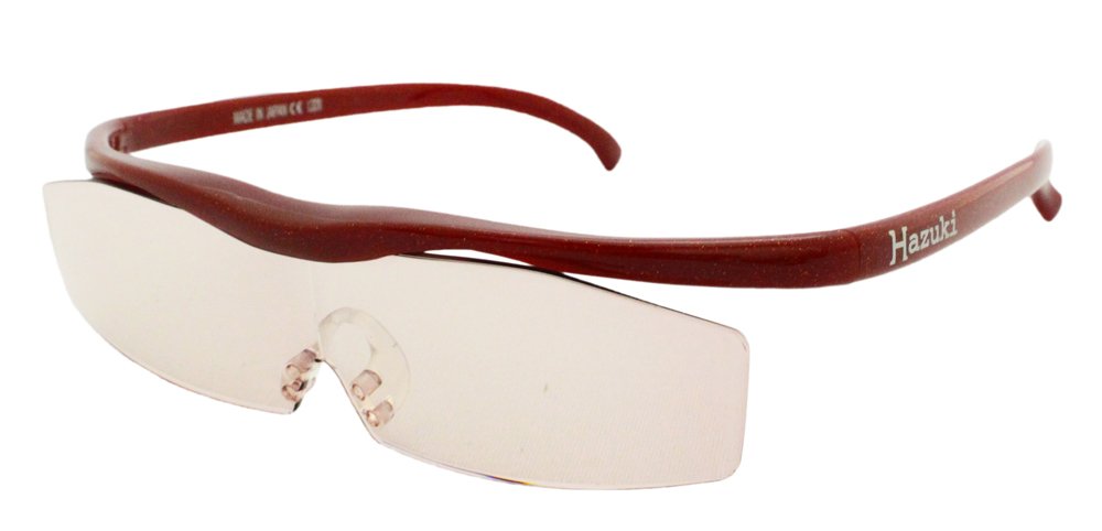 Hazuki Blue Light Blocking Glasses - Anti Eye Strain & UV Protection for Computer, Gaming & Reading - Loupe Blue Light Protection Lens (Red) - Perfect for Office, Study & Digital Screen Use