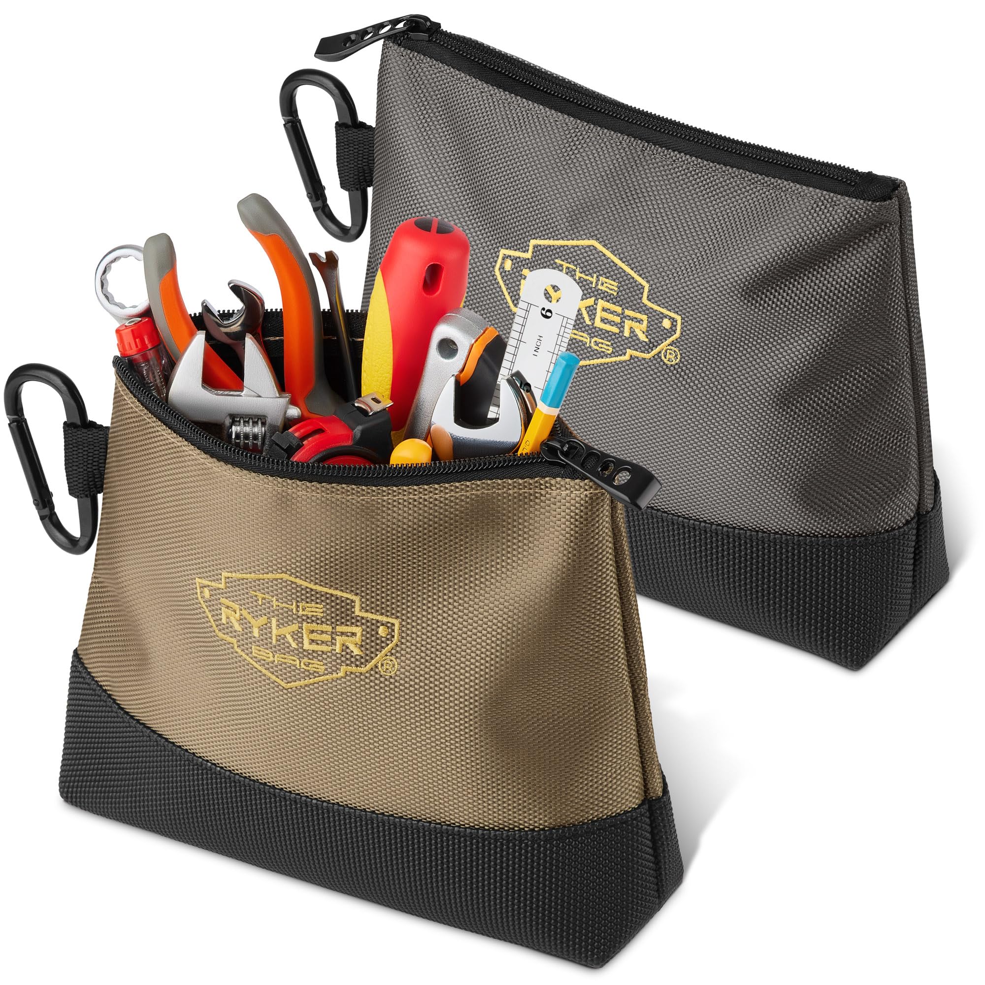 Durable Canvas Zipper Tool Pouch - The Ryker Bag for Organizing Tools & Accessories | Perfect for DIY, Camping, and Outdoor Adventures