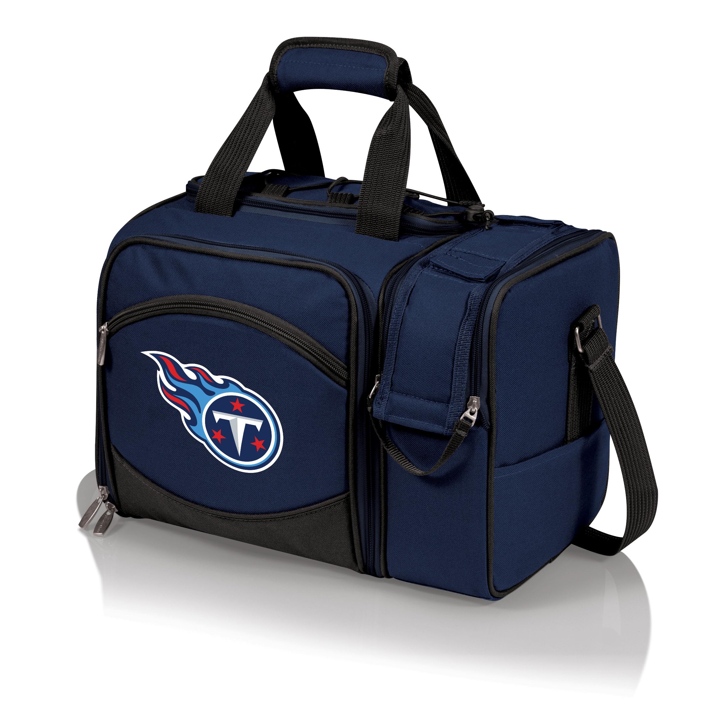 PICNIC TIME NFL Unisex-Adult Malibu Picnic Basket Cooler - Perfect for Tailgating, Beach Outings & Outdoor Sports Events | Portable Insulated Food Storage for Football Fans