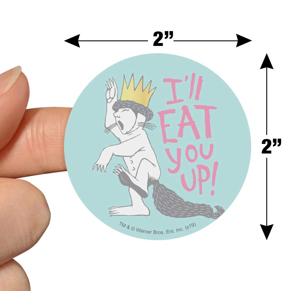 Where The Wild Things Are Eat You Up - Planner Calendar Stickers for Scrapbooking, Bullet Journal & Crafting - Perfect for DIY Projects, Gift Wrapping & School Supplies