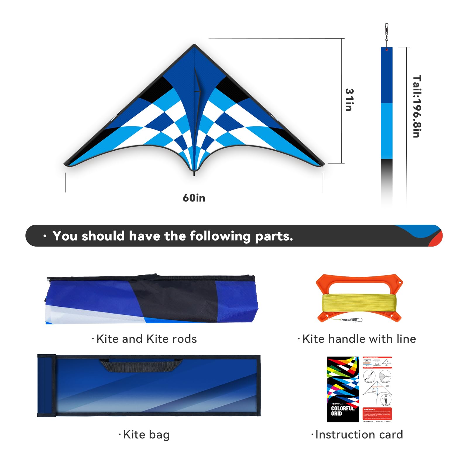 Vibrant Rainbow Kite for Adults & Kids - Easy to Fly Outdoor Kite for Ages 8-12 - Perfect for Beach, Park, and Backyard Fun - Durable Kite for Family Sports & Outdoor Activities