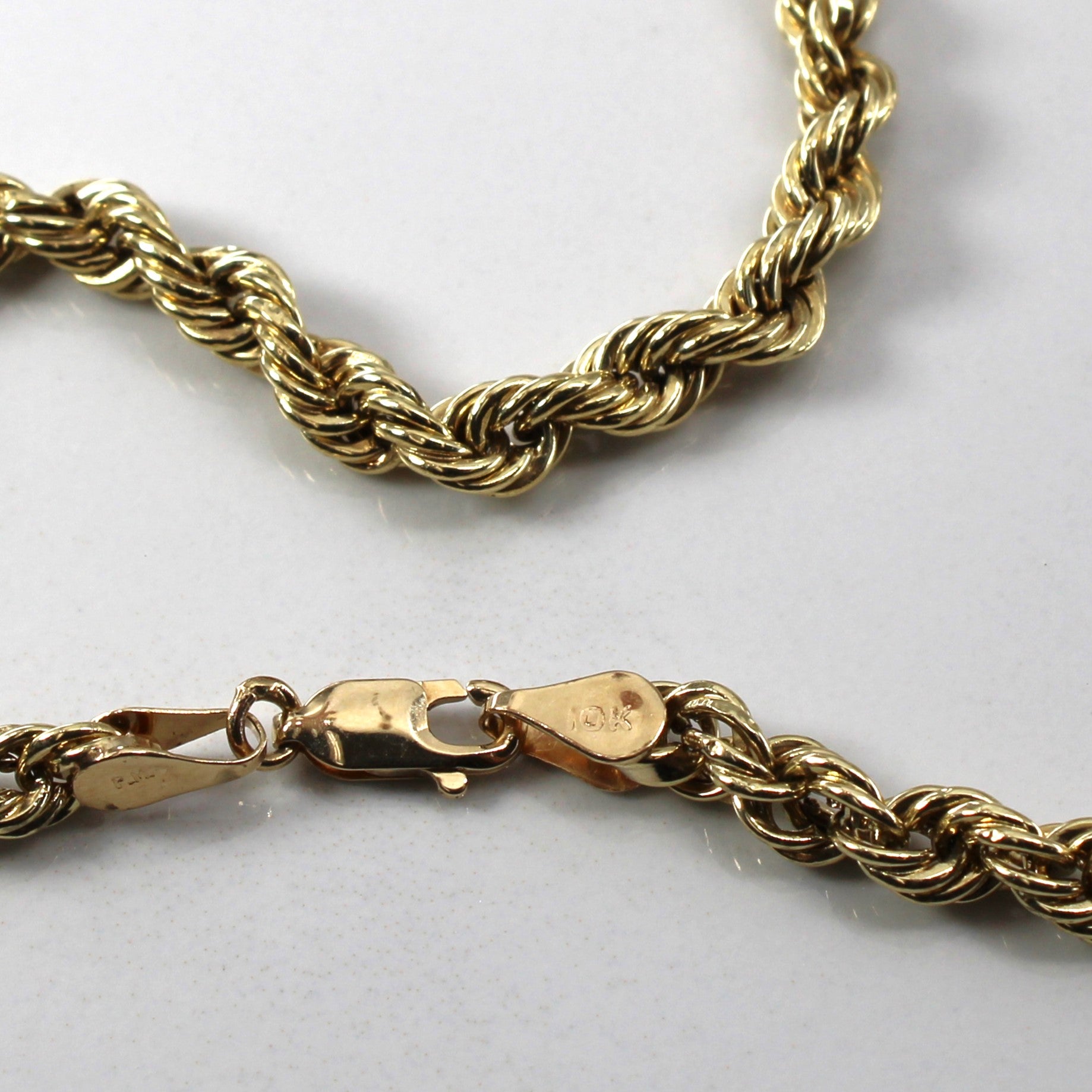 10K Yellow Gold Rope Chain Necklace for Women & Men - 18 Inch Durable Classic Jewelry - Perfect for Everyday Wear, Gifts & Special Occasions