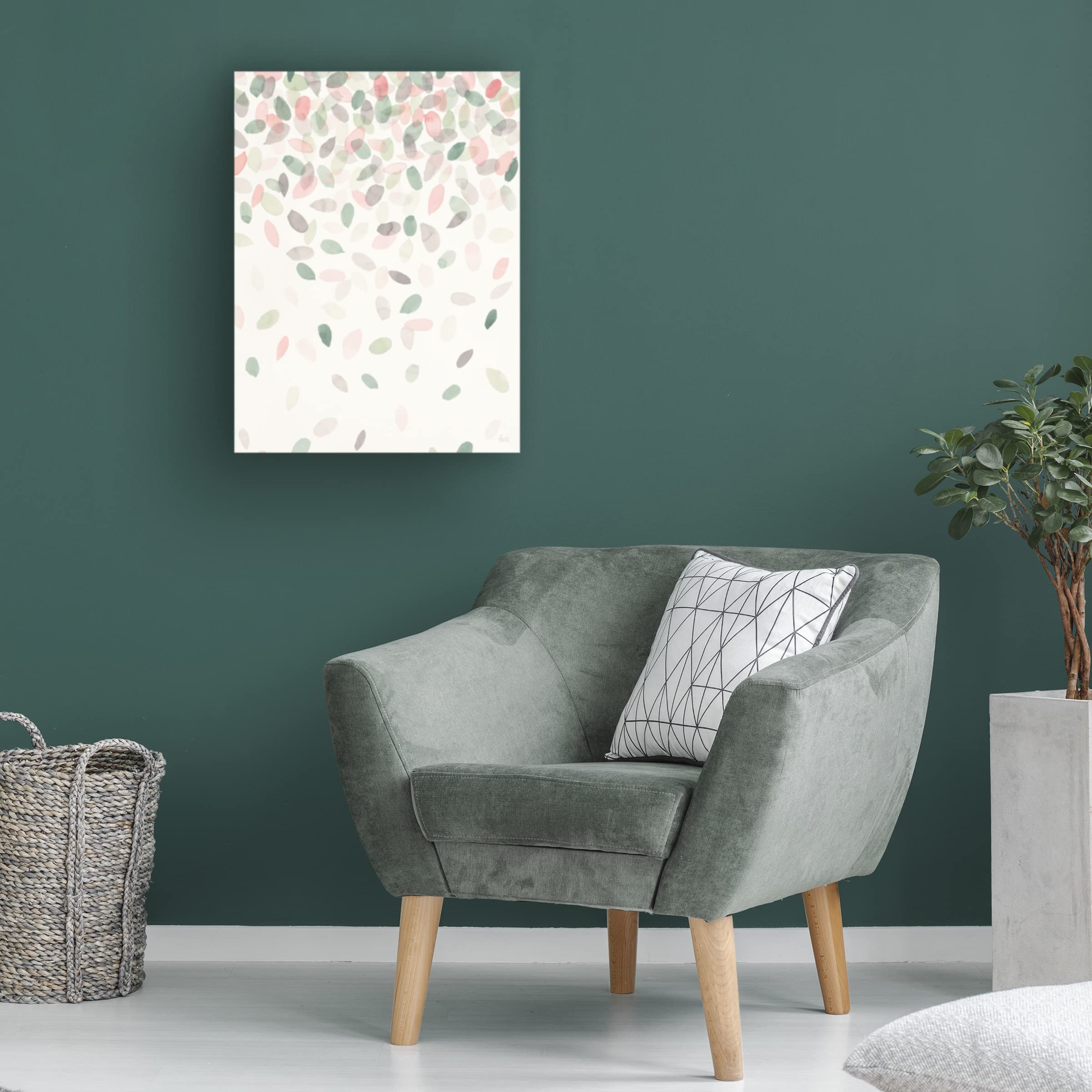 Laura Marshall 'Spring Cascade I' Canvas Art Print - Modern Wall Decor for Living Room, Bedroom & Office - High-Quality Trademark Fine Art