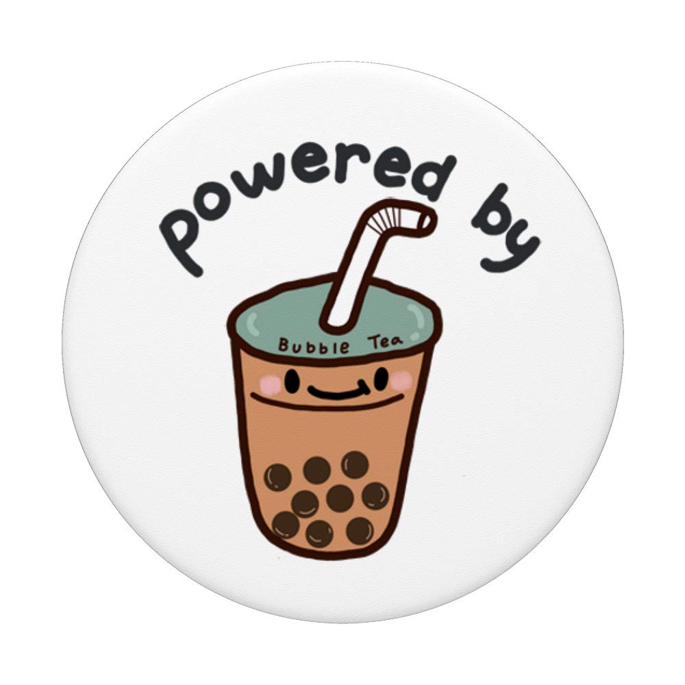 Bubble Tea PopSockets PopGrip - Cute Boba Milk Tea Graphic Phone Grip with Swappable Base for iPhone, Samsung & Tablets | Perfect for Bubble Tea Lovers & Kawaii Accessories