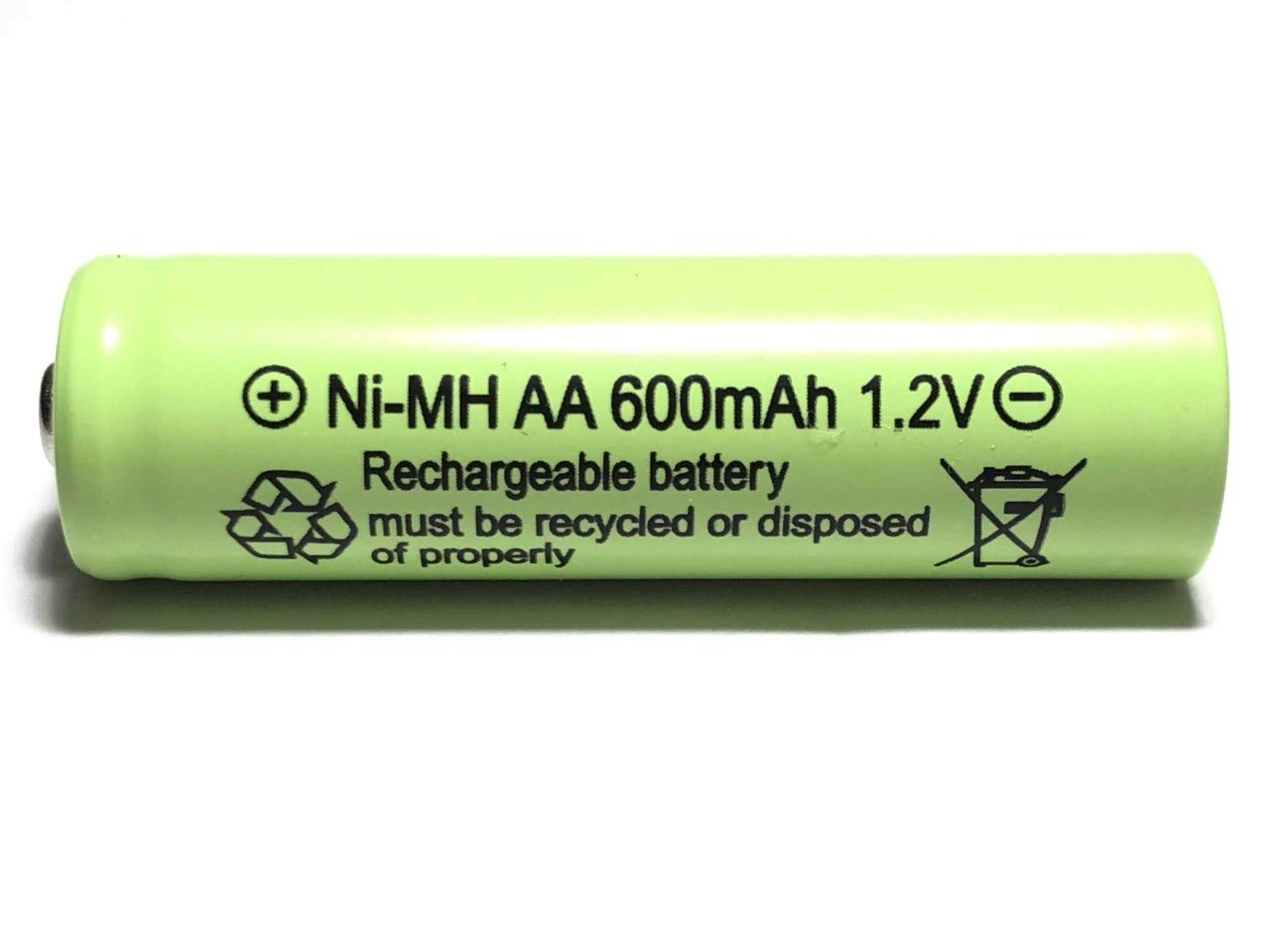 AA NiMH 600mAh 1.2V Rechargeable Batteries - 20 Pack for Solar Garden Lights, Outdoor Decor & Landscape Lighting - Long Lasting Power for Solar Panels, LED Lights & More