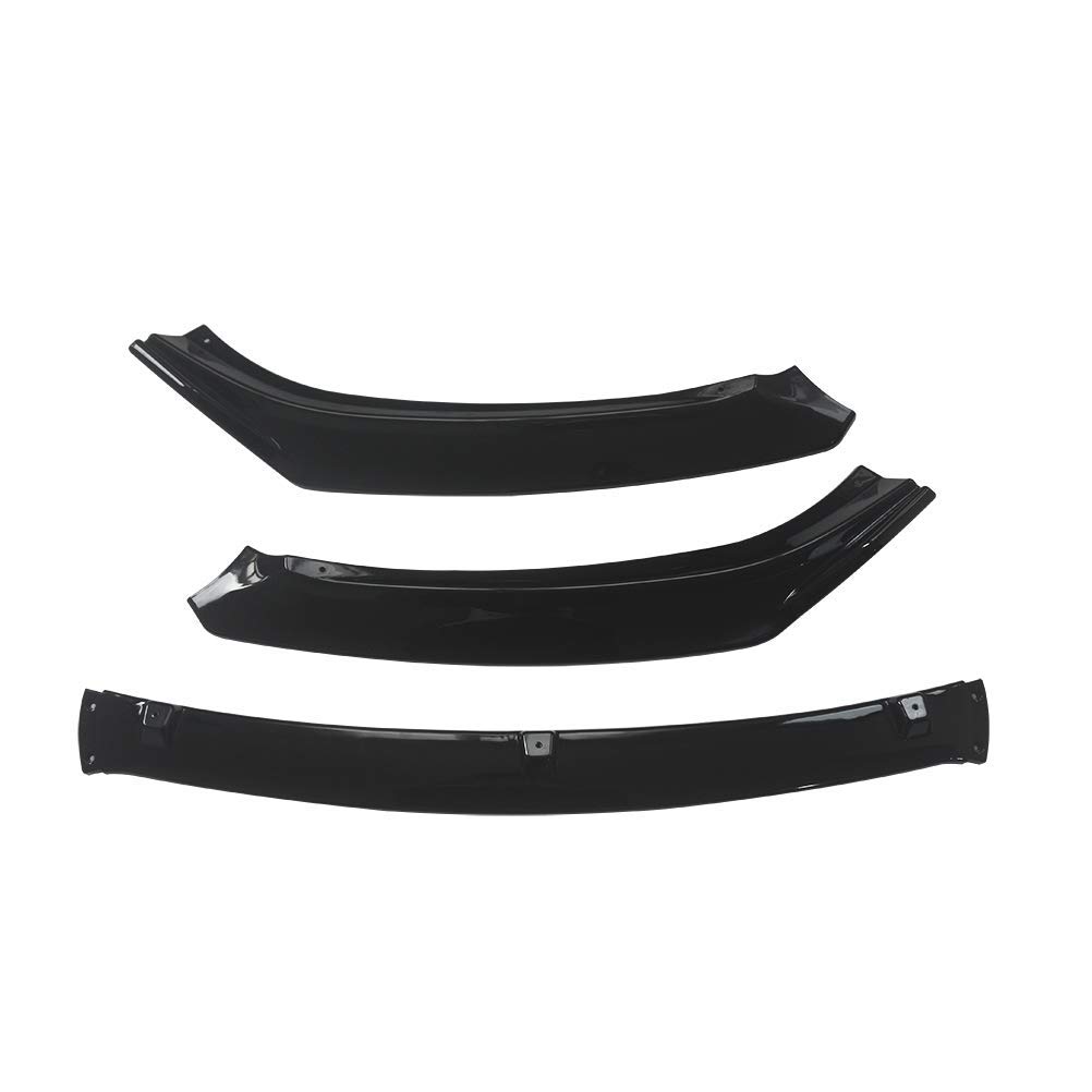 YOUNGERCAR Front Bumper Lip for Mazda 3 Axela 2017-2018 - Gloss Black PP for Sporty Look