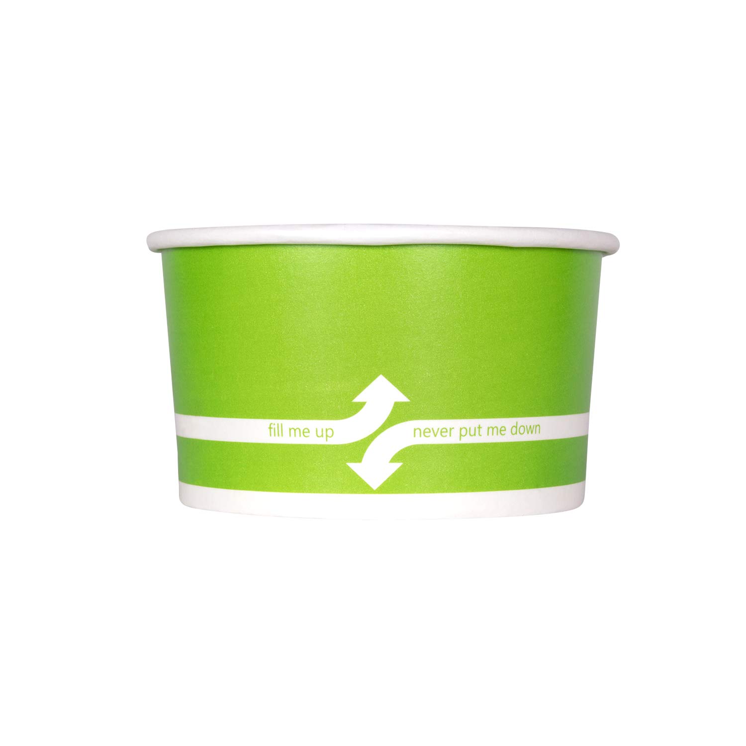 5oz (1000 ct) Green Paper Ice Cream Cups - Disposable Hot & Cold Food Containers for Ice Cream, Gelato, Yogurt, Snacks - Perfect for Parties, Dessert Shops & Catering Events
