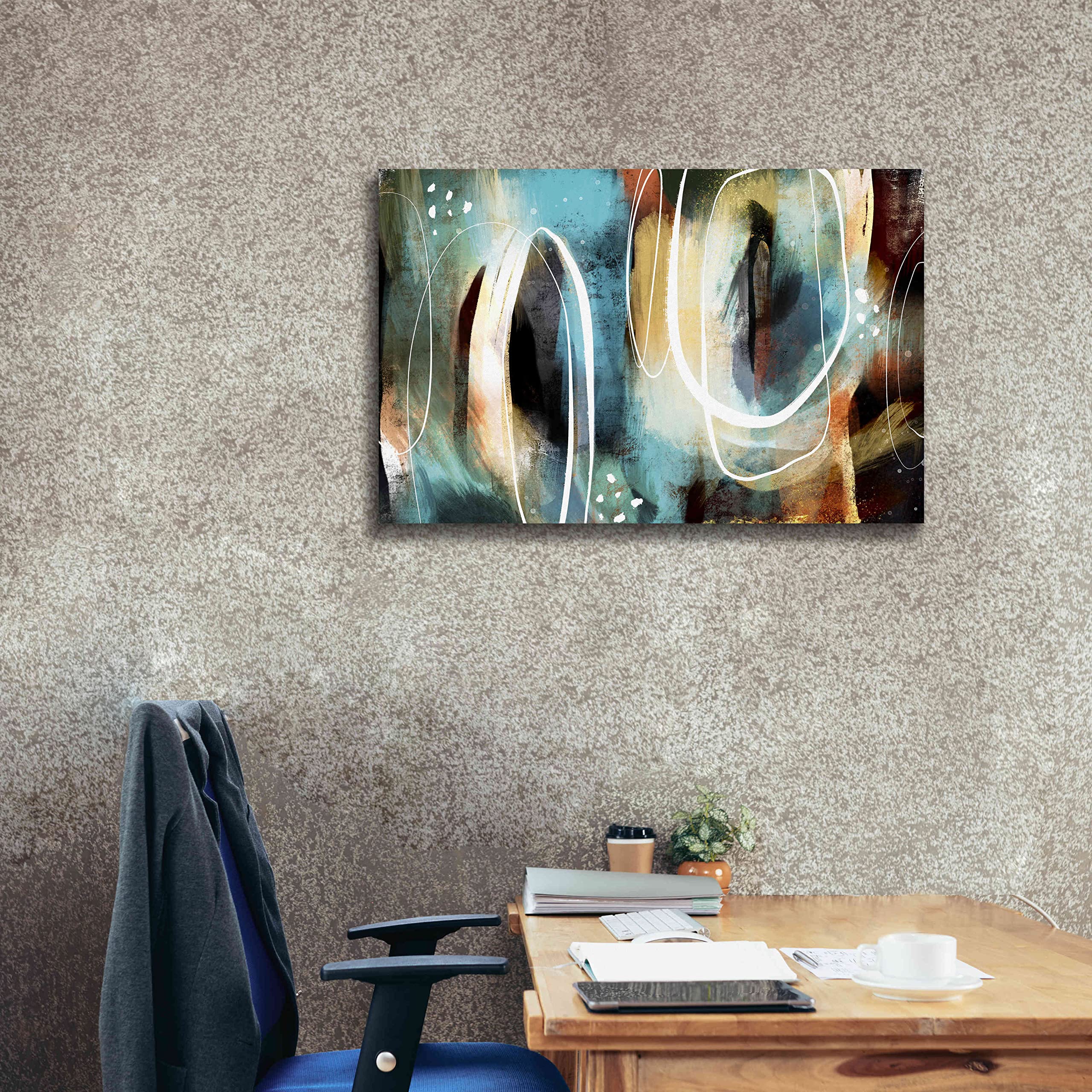 Delores Naskrent Velvet Cape Giclee Canvas Wall Art Print - 40x26 Inches Home Decor for Living Room, Bedroom & Office - Elegant Floral Painting for Modern Interior Design