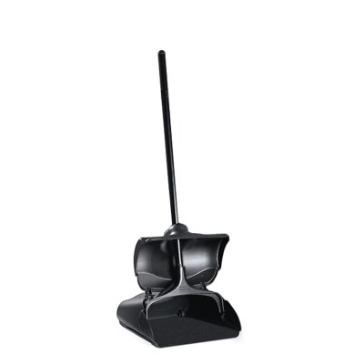 Executive Series Lobby Pro® Plastic Upright Dust Pan with Cover - Heavy Duty Commercial Cleaning Tool for Office, Hotel & Restaurant Maintenance
