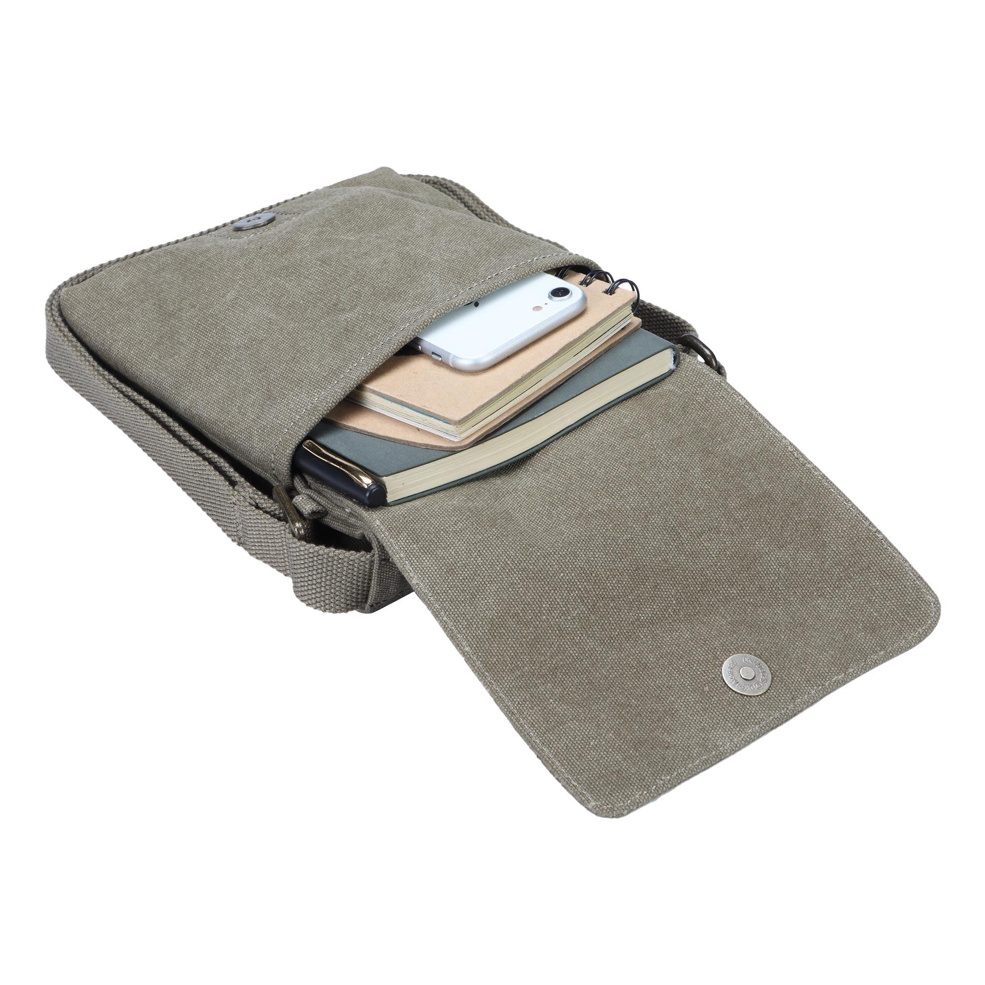 TRP0243 Troop London Classic Canvas Crossbody Bag for Men & Women - Stylish & Durable Everyday Shoulder Bag for Work, Travel & Casual Outings