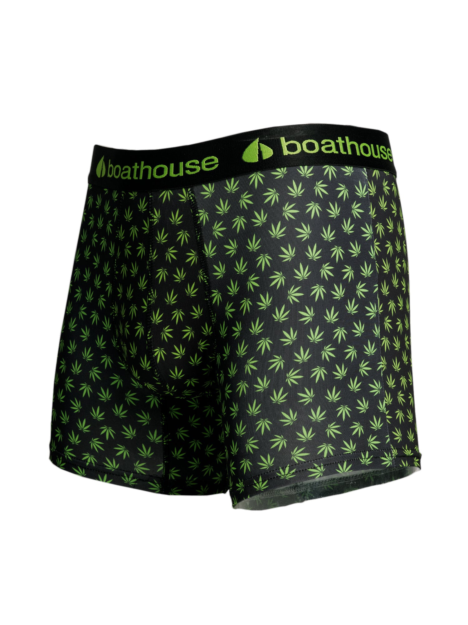 BOATHOUSE NOVELTY BOXER BRIEF - Comfortable Men's Underwear with Fun Weed Design - Perfect for Casual Wear, Gifts, and Stoner Lifestyle