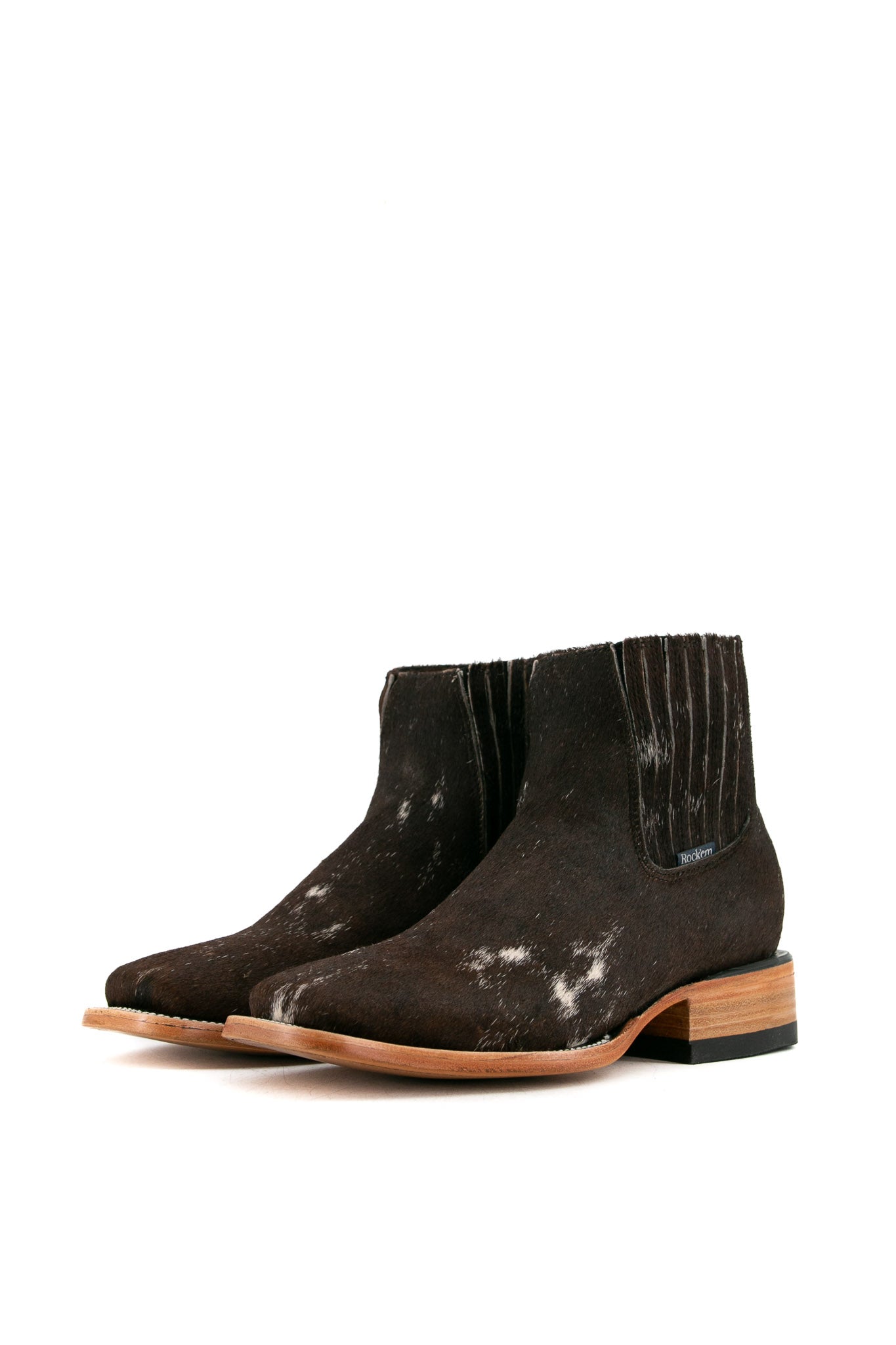 Women's Cowhide Square Toe Ankle Boots - Size 8, Comfortable & Stylish Western Booties for Fall & Winter | Perfect for Casual Outfits, Work & Date Nights