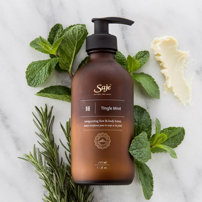 Tingle Mint Invigorating Foot & Body Lotion - Cooling Moisturizer for Dry Skin - Perfect for Post-Workout Recovery & Spa Relaxation
