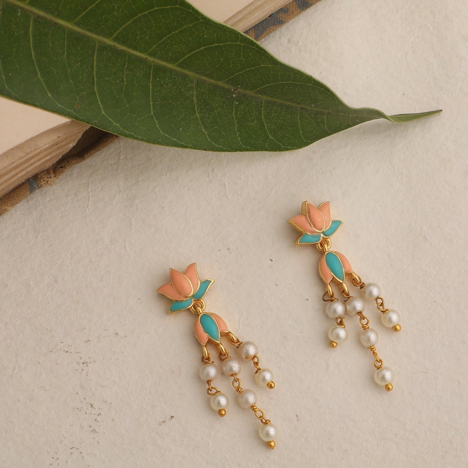 Jalaja Small Motif Drop Earrings for Women - Handmade Boho Ethnic Jewelry - Lightweight Dangle Earrings for Daily Wear, Parties & Special Occasions