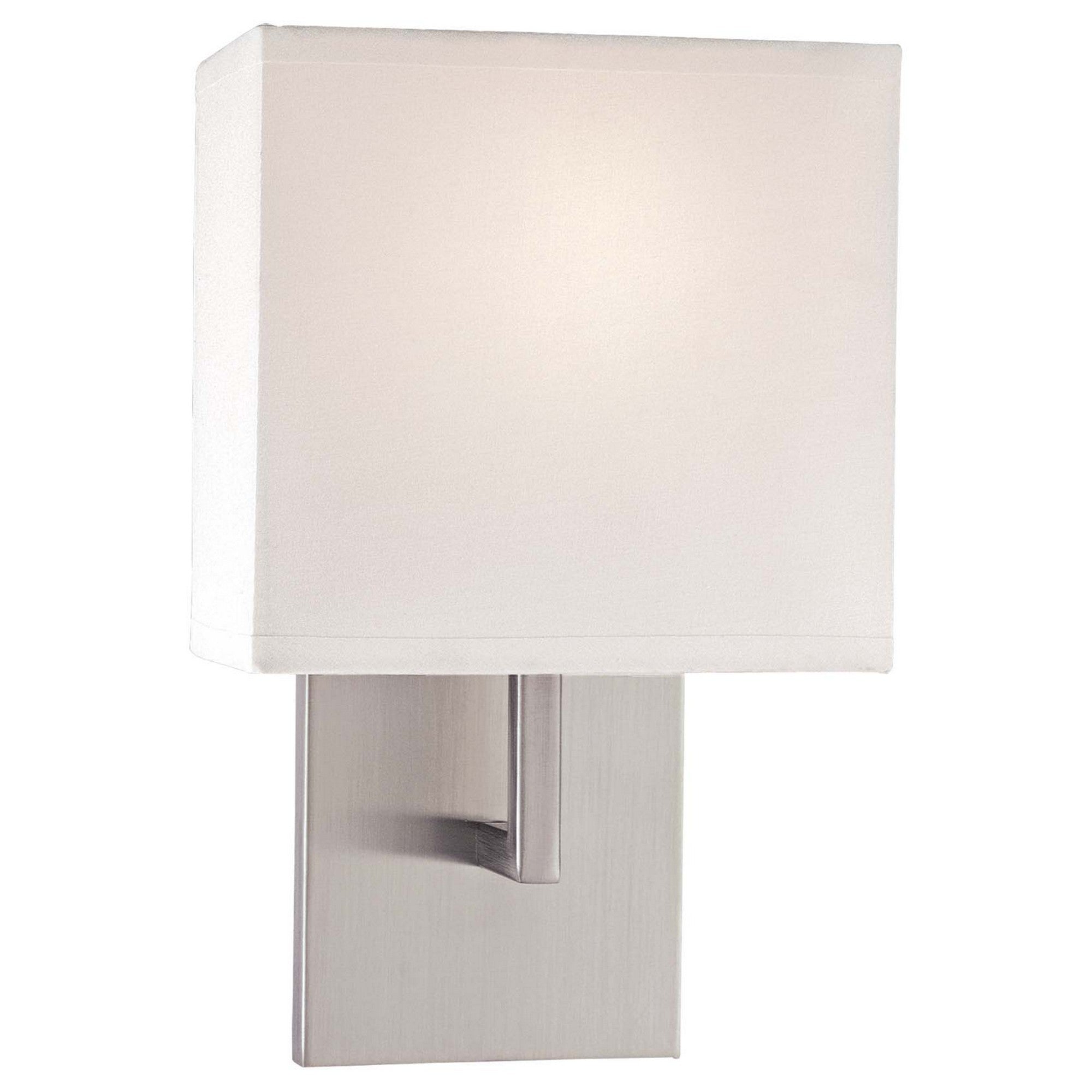 11 Inch Modern Wall Light Fixture - Brushed Nickel Finish for Bedroom, Hallway & Living Room Lighting