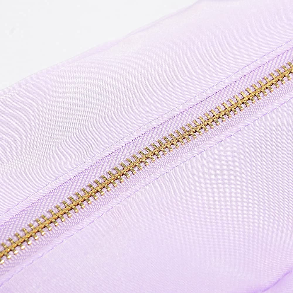 Extra Large Cosmetic Bag for Women - XL Waterproof Makeup Pouch Travel Organizer with Multiple Pockets, Durable Nylon Toiletry Bag (Purple) | Perfect for Travel, Gym, and Daily Essentials Storage