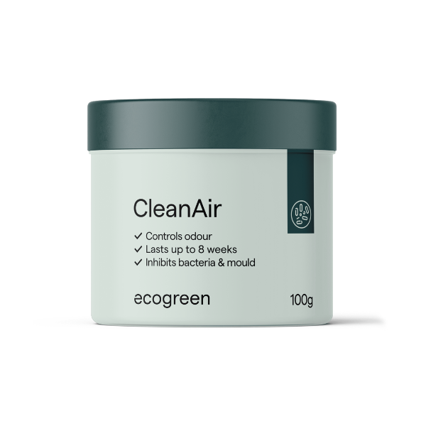 EcoGreen CleanAir 100g Odor Eliminator - Natural Air Freshener for Home, Car, Office & Pet Areas | Long-Lasting Fragrance & Odor Control