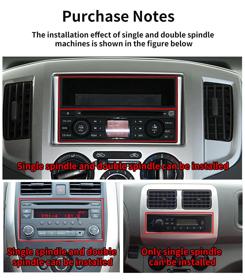 1 Din Android 13 Car Stereo with Wireless CarPlay & Android Auto - 10.1