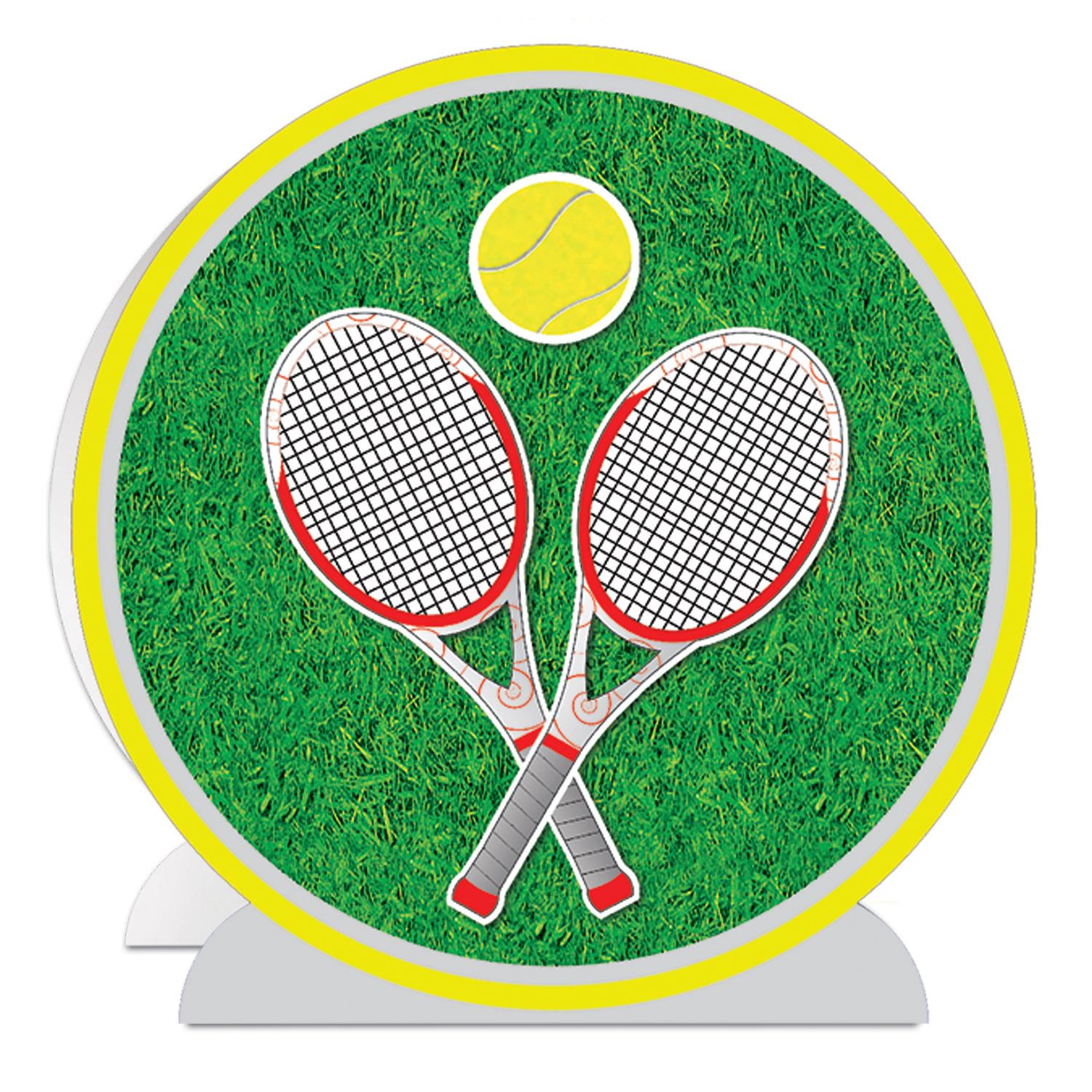 12 Pack Beistle 3D Tennis Party Centerpieces - Premium Table Decorations for Tennis Themed Birthday Parties, Baby Showers & Sports Events