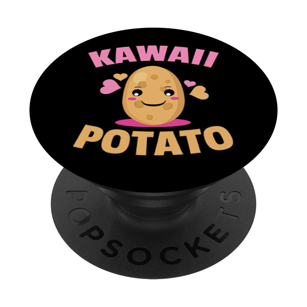 Kawaii Potato Anime Cute Japanese Costume PopSockets PopGrip - Swappable Phone Grip for iPhone, Samsung & Tablets | Perfect for Anime Fans, Potato Lovers & Kawaii Style Accessories
