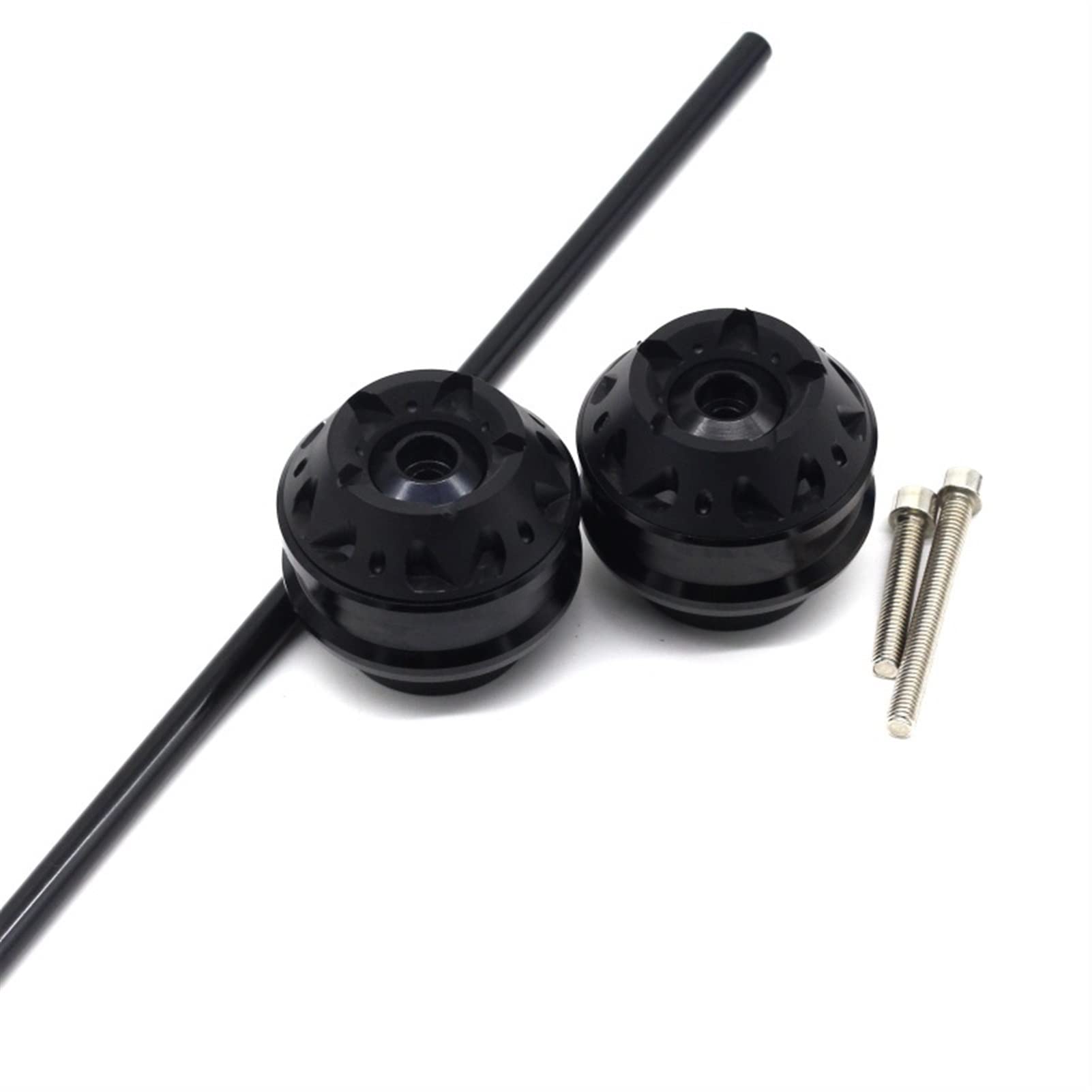 Yamaha MT-07 FZ-07 XSR700 Frame Sliders 2014-2019 - Black Front Fork Crash Protectors | Axle Sliders Wheel Protection for Street Riding Track Day Commuting