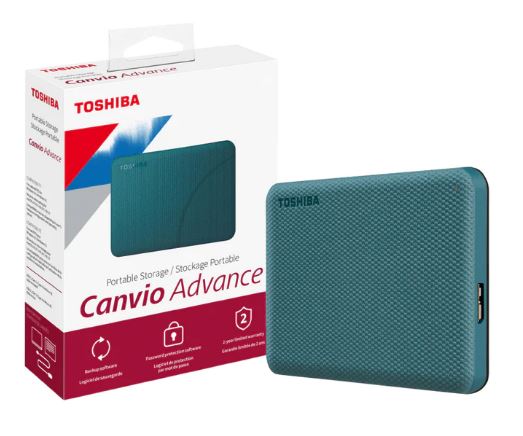 Seagate Canvio Advanced 1TB 2TB 4TB Portable External Hard Drive - USB 3.0 HDD for PC, Mac, Laptop, Gaming & Backup Storage | Plug-and-Play, Lightweight Design