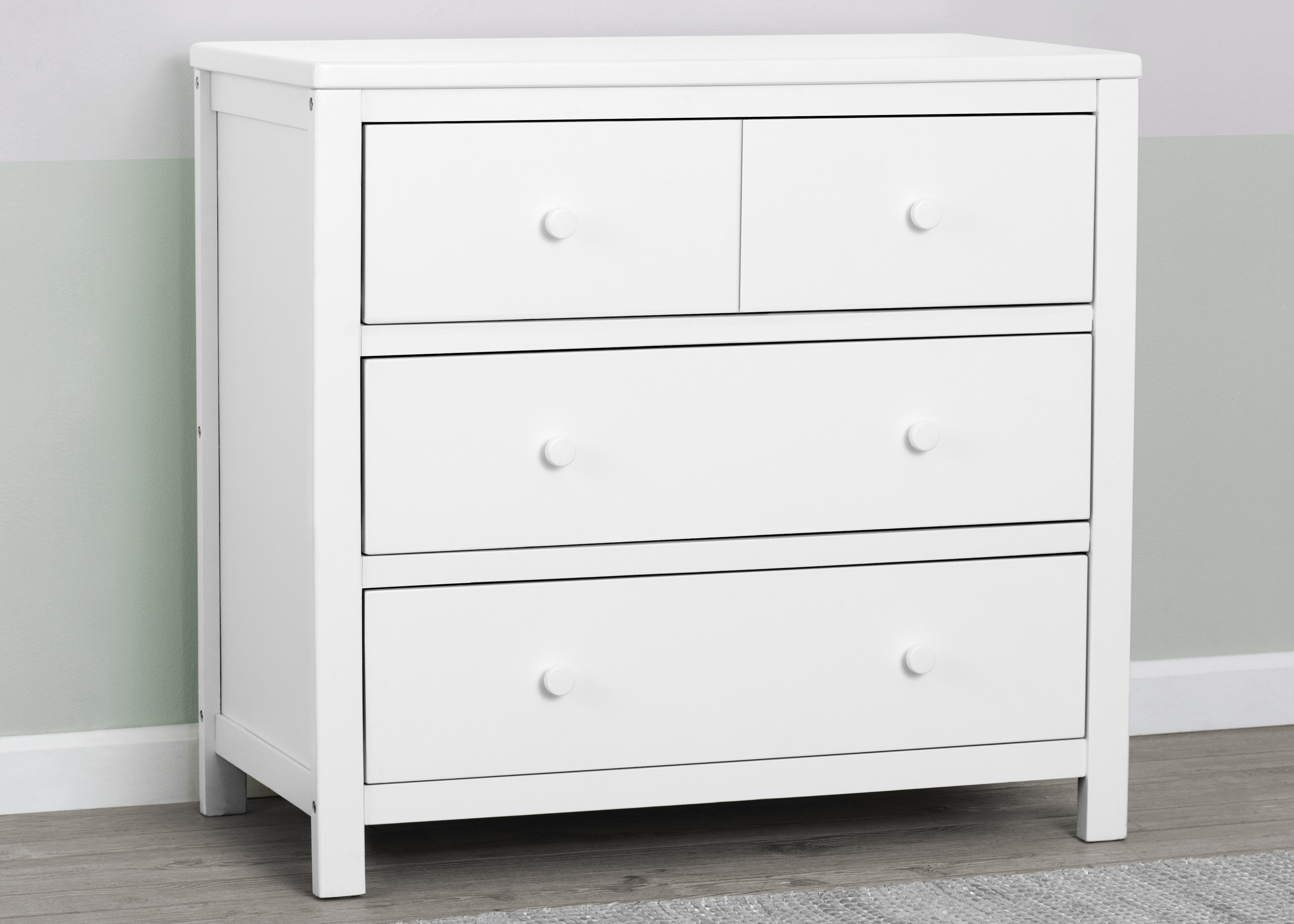 3-Drawer Wooden Dresser for Bedroom - Sturdy Storage Organizer for Clothes, Bedding & Accessories | Perfect for Home, Dorm & Apartment
