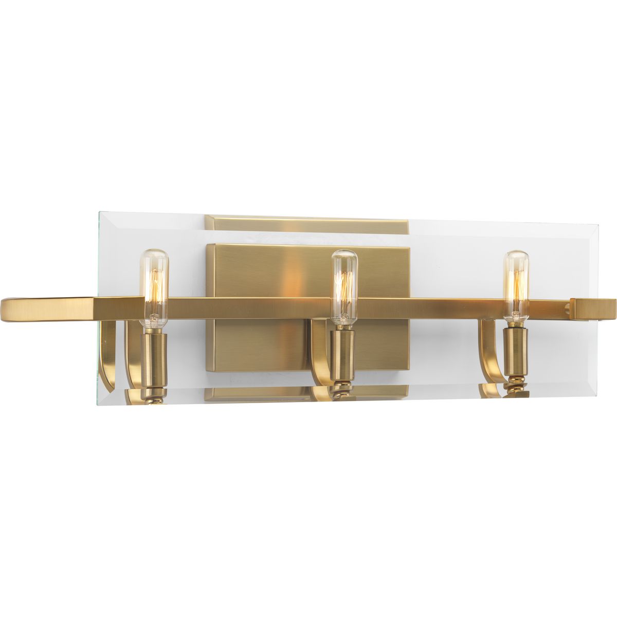 Cahill Collection 3-Light Clear Glass Bathroom Vanity Light Fixture - Perfect for Modern Bathrooms, Powder Rooms & Spa-Like Retreats