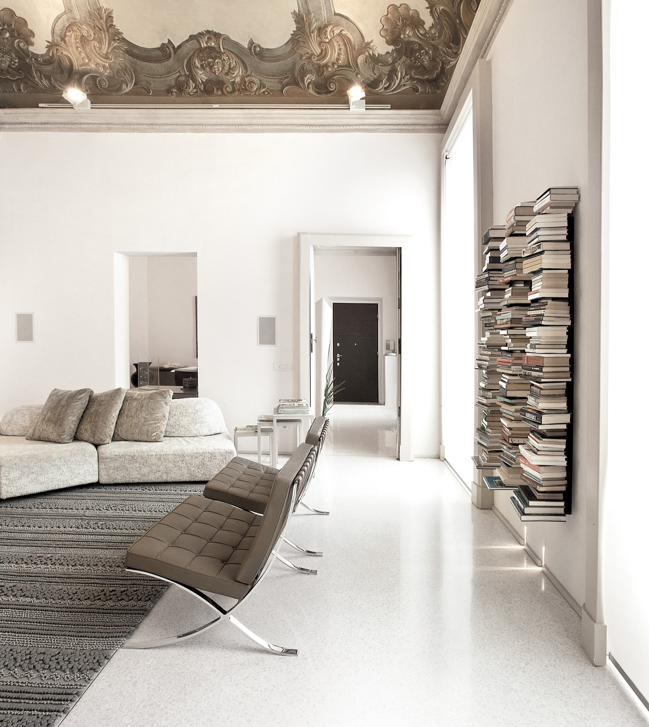 Ptolomeo® Wall Bookcase by Bruno Rainaldo - Modern Floating Bookshelf for Home & Office Decor - Perfect for Living Room, Bedroom, and Study Organization