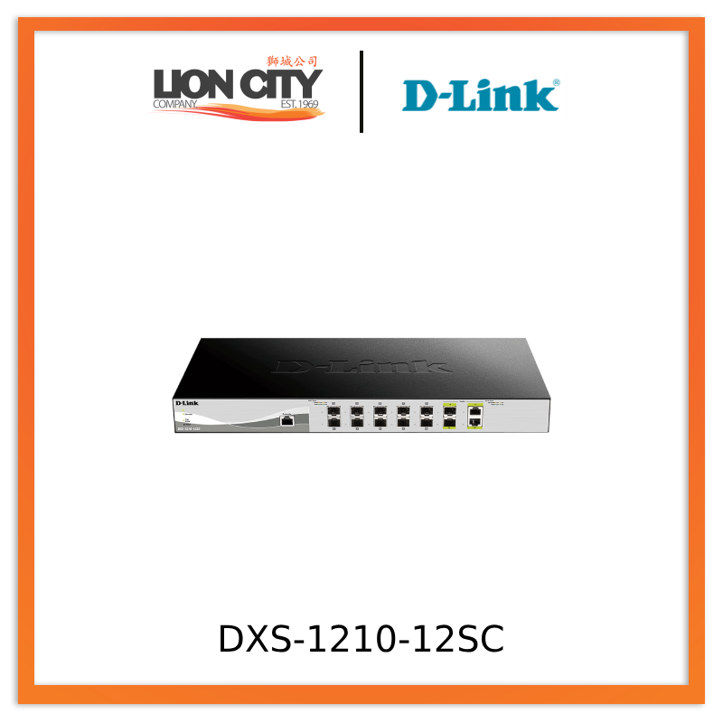 D-Link DXS-1210-12SC 10G Smart Managed Fiber Switch - 12-Port SFP+ | High-Speed Network Switch for Data Centers & Enterprise Networks | Pre-Order Now