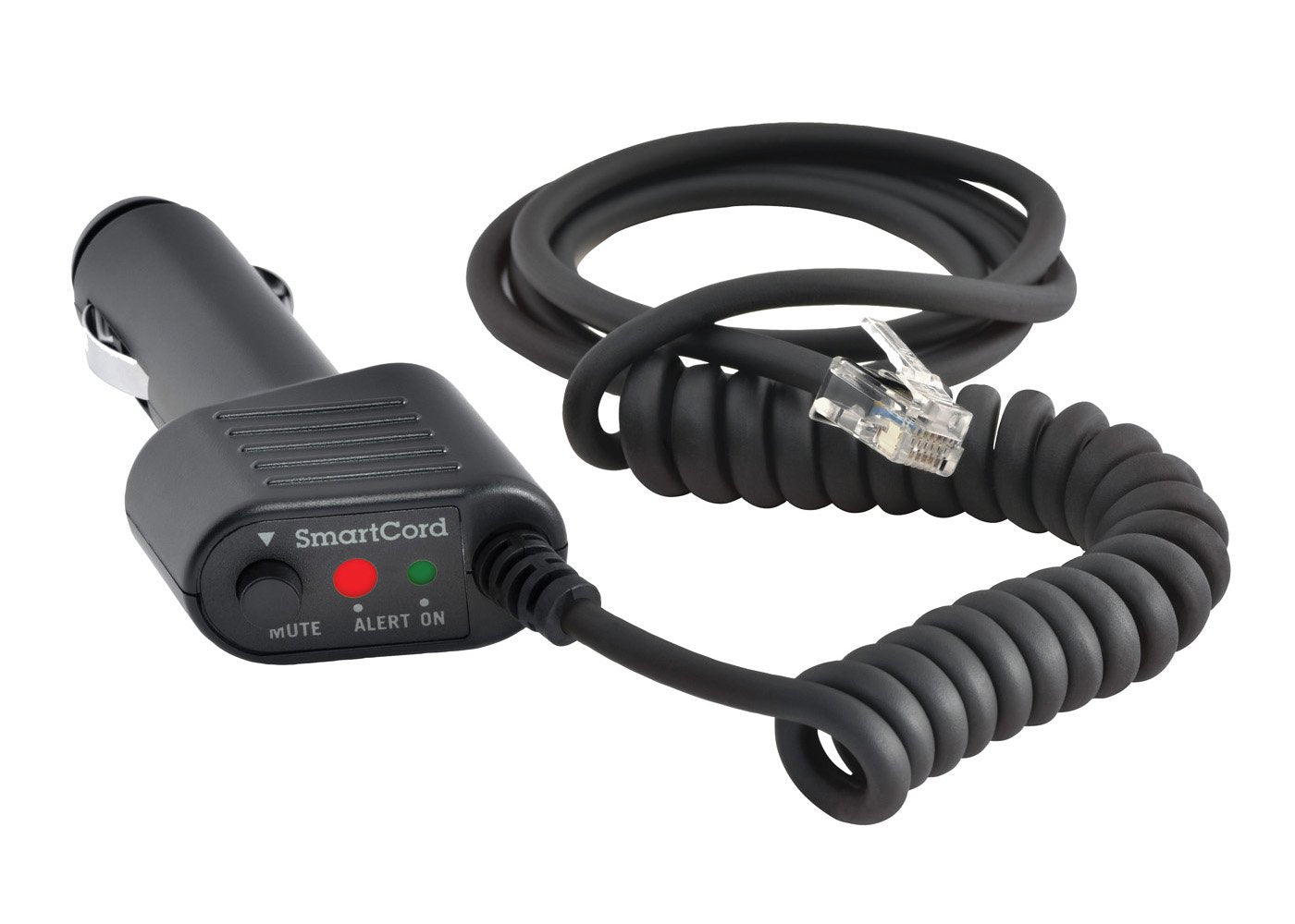 Escort Radar Detector SmartCord Combo - Coiled & Straight Power Cable with Red/Blue LED Lights for Car, Truck & Motorcycle Use