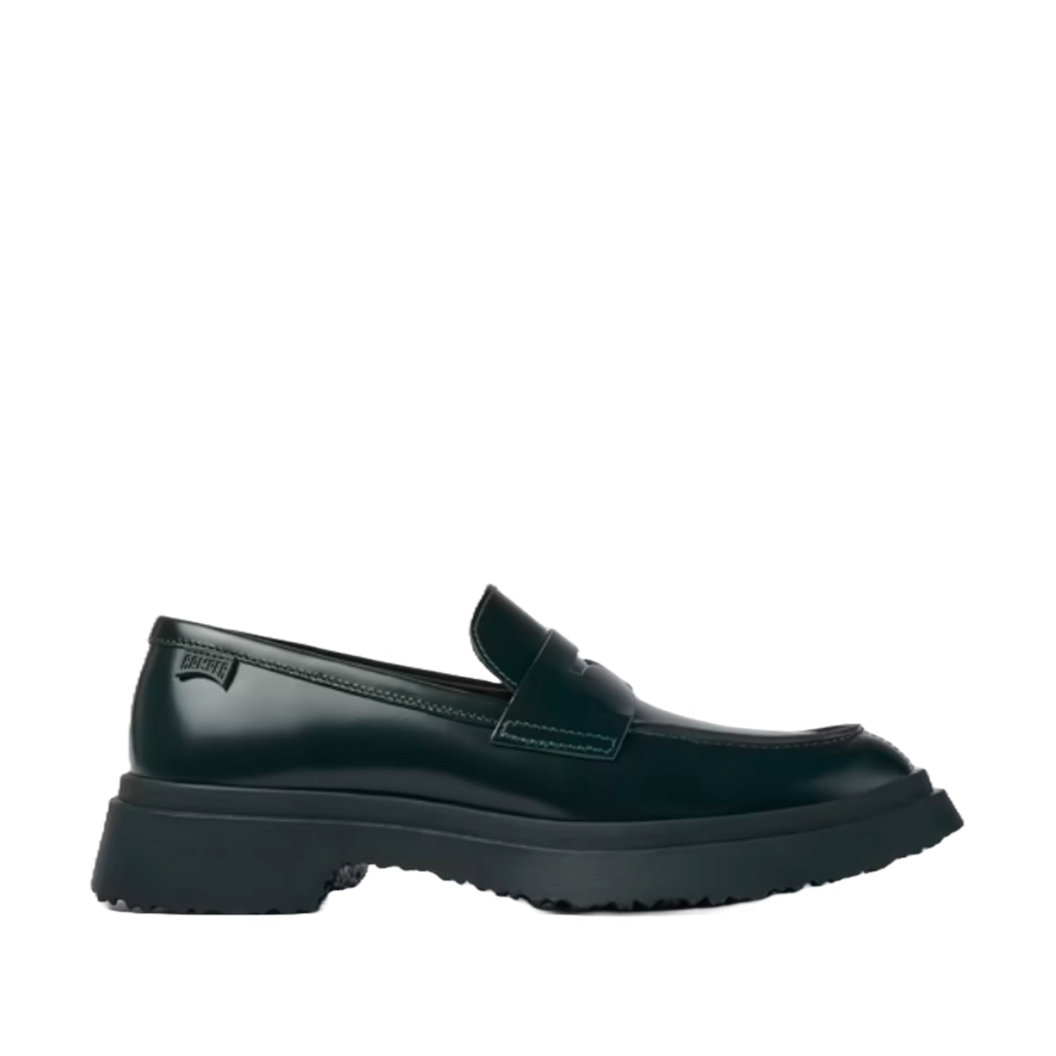 Camper Women's Walden Dark Green Leather Walking Shoes - Comfortable & Stylish Sneakers for Casual Outings, Travel & Everyday Wear