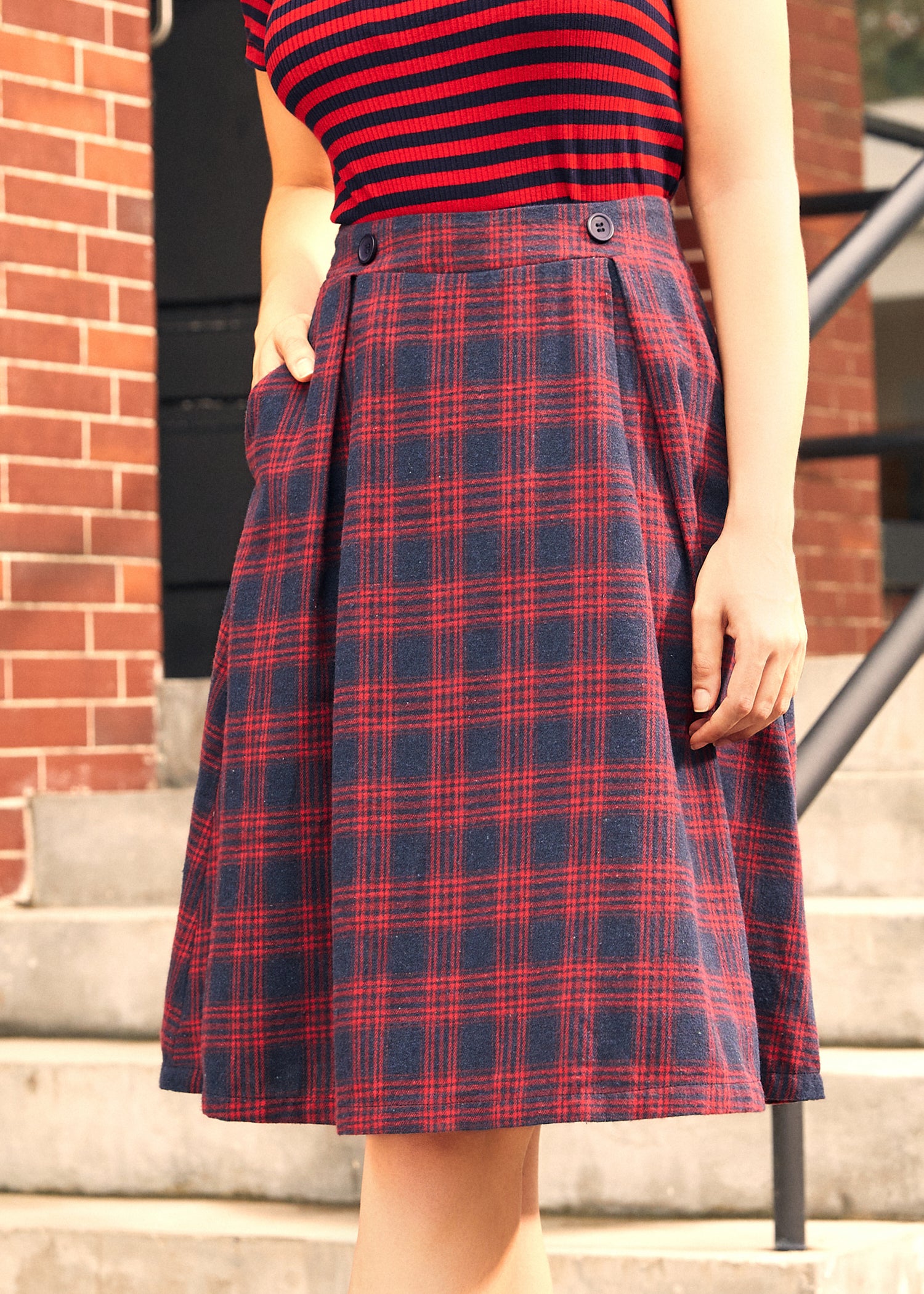 Heart of the Harvest Midi Skirt - Floral Print A-Line Skirt for Women | Perfect for Fall, Thanksgiving & Holiday Parties