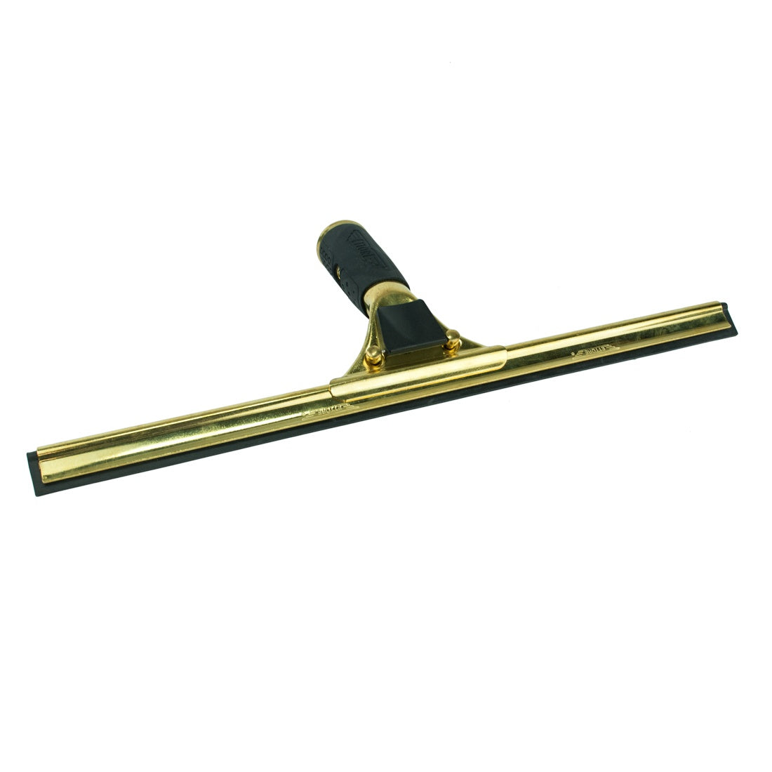 Ettore Quick Release Brass Squeegee with Rubber Grip - Heavy Duty Window Cleaning Tool for Home, Office, and Car Wash Use