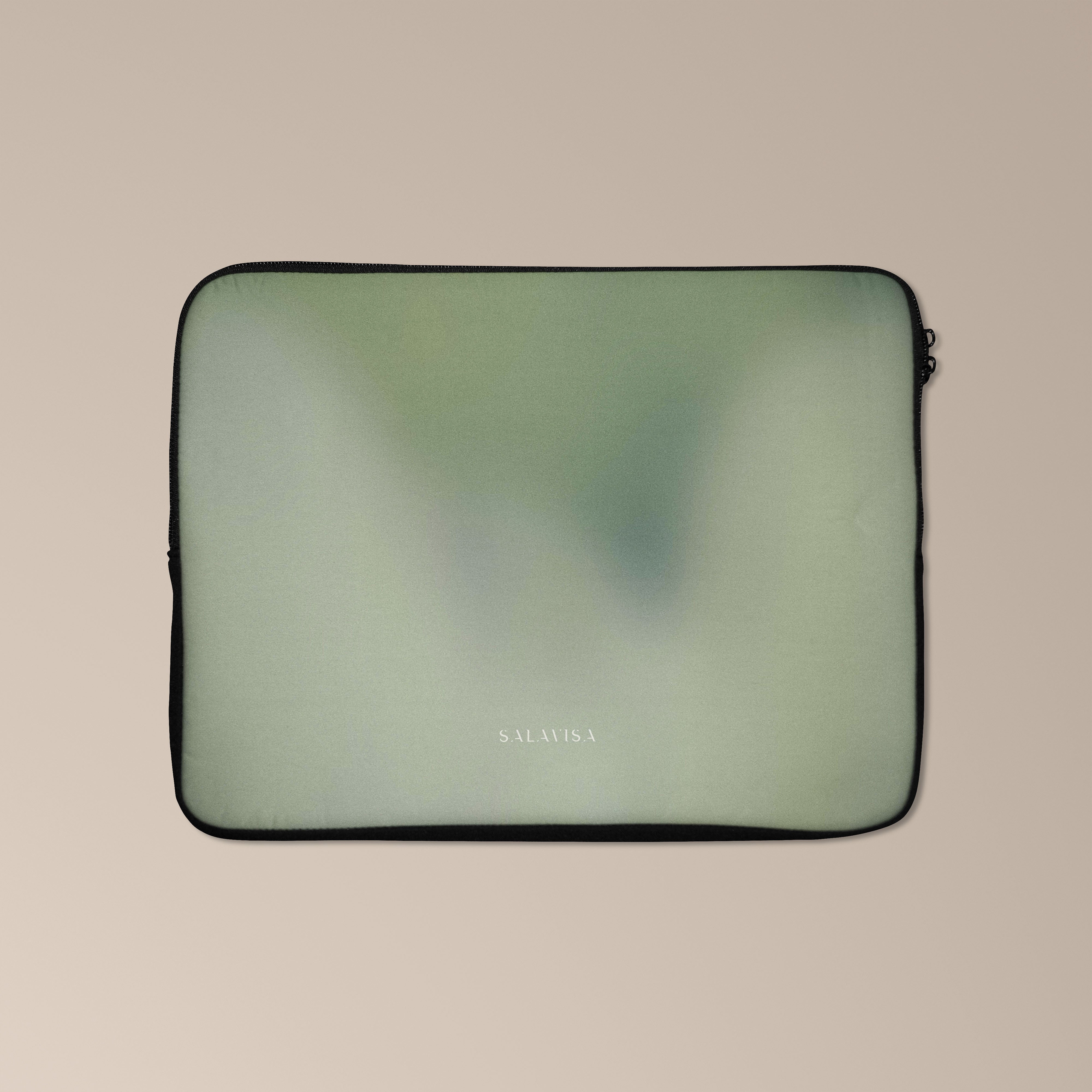 Premium Sage Mist Laptop Sleeve Case - 13-15 Inch Protective Neoprene Cover for MacBook, Dell, HP - Perfect for Work, School & Travel Accessories