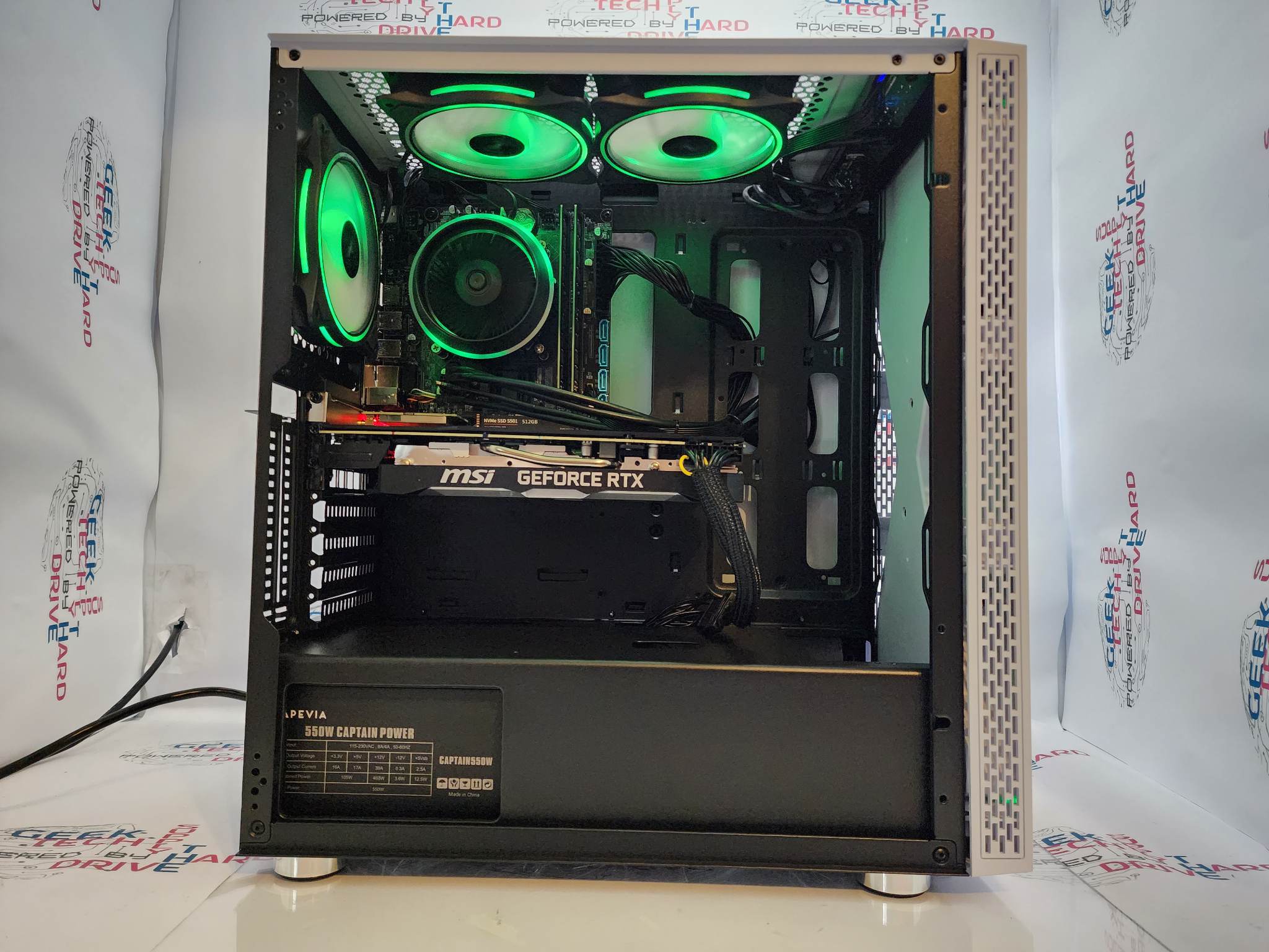 Custom Gaming PC Desktop Computer - Intel Core i5, NVIDIA RTX 5060, 1TB SSD, 16GB DDR5 RAM, Blackwidow White B760 - Perfect for Esports, Streaming & High-Performance Gaming