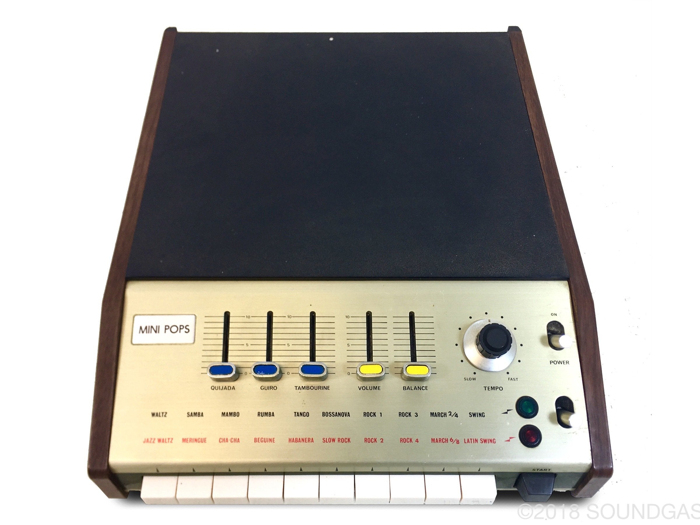 Korg Mini Pops MP-7 Vintage Drum Machine - Portable Electronic Drum Machine for Music Production, Live Performance & Studio Recording | Perfect for Beat Makers, DJs & Electronic Musicians