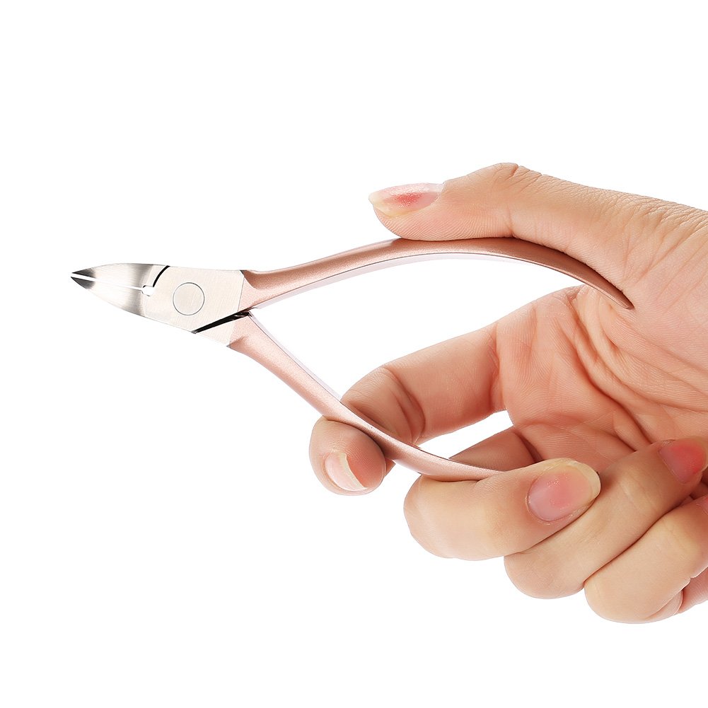 Professional Rose Gold Nail Scissors & Rhinestone Remover - Precision Manicure Tool for Home & Salon Use | Perfect for Nail Art Decorations, DIY Manicures & Pedicures