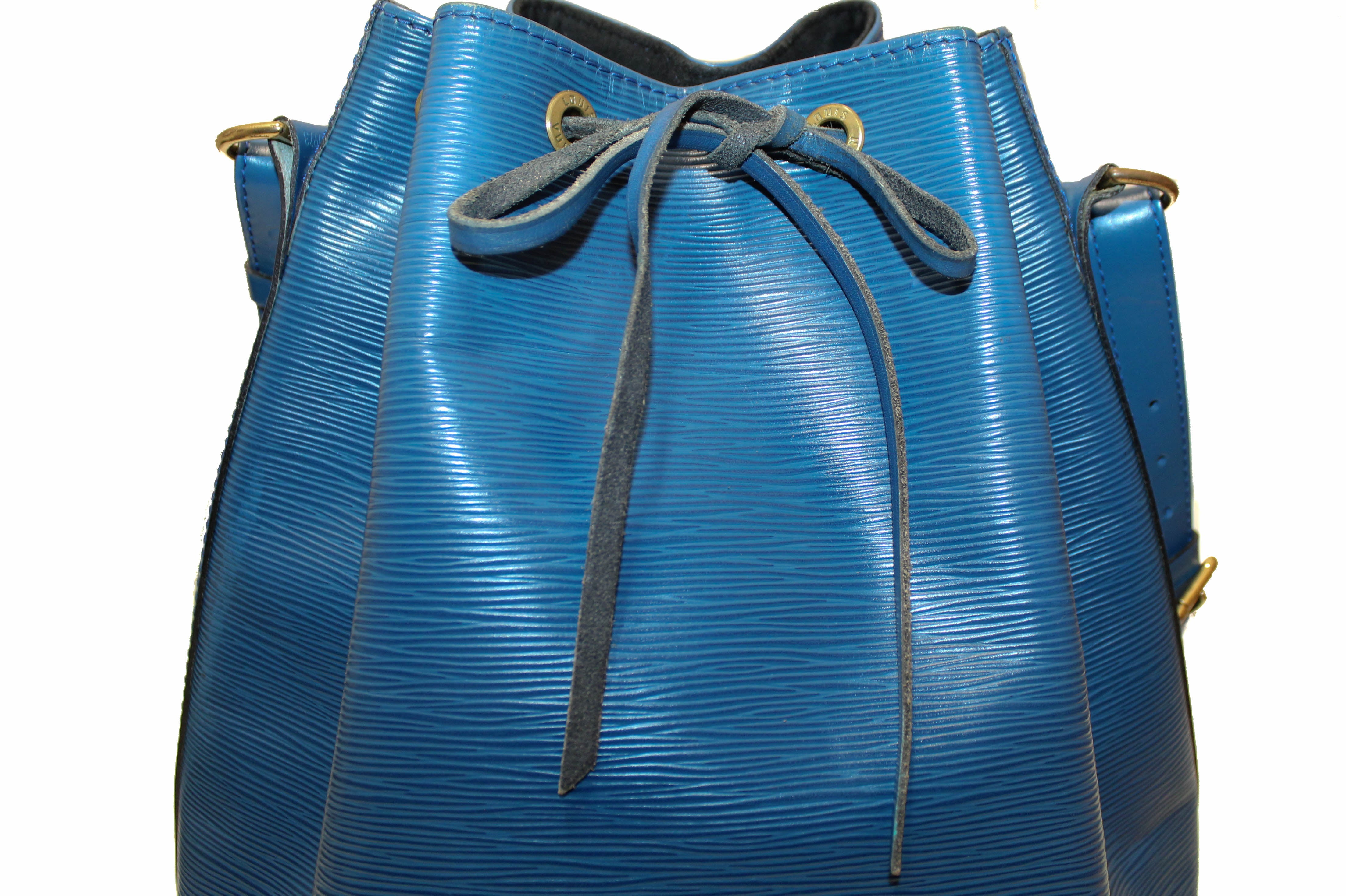 Authentic Louis Vuitton Epi Blue Leather Large Noe Shoulder Bag - Luxury Designer Handbag for Women, Perfect for Work, Travel & Everyday Use