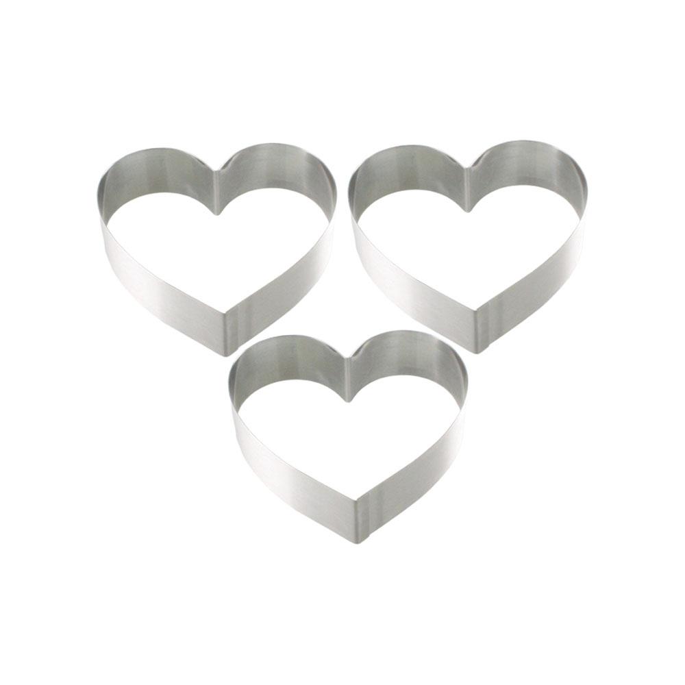 2 1/2 Inch High Heart Mousse & Entremet Molds - Professional Baking Tools for Desserts, Cakes, and Pastries - Perfect for Valentine's Day, Weddings, and Special Occasions