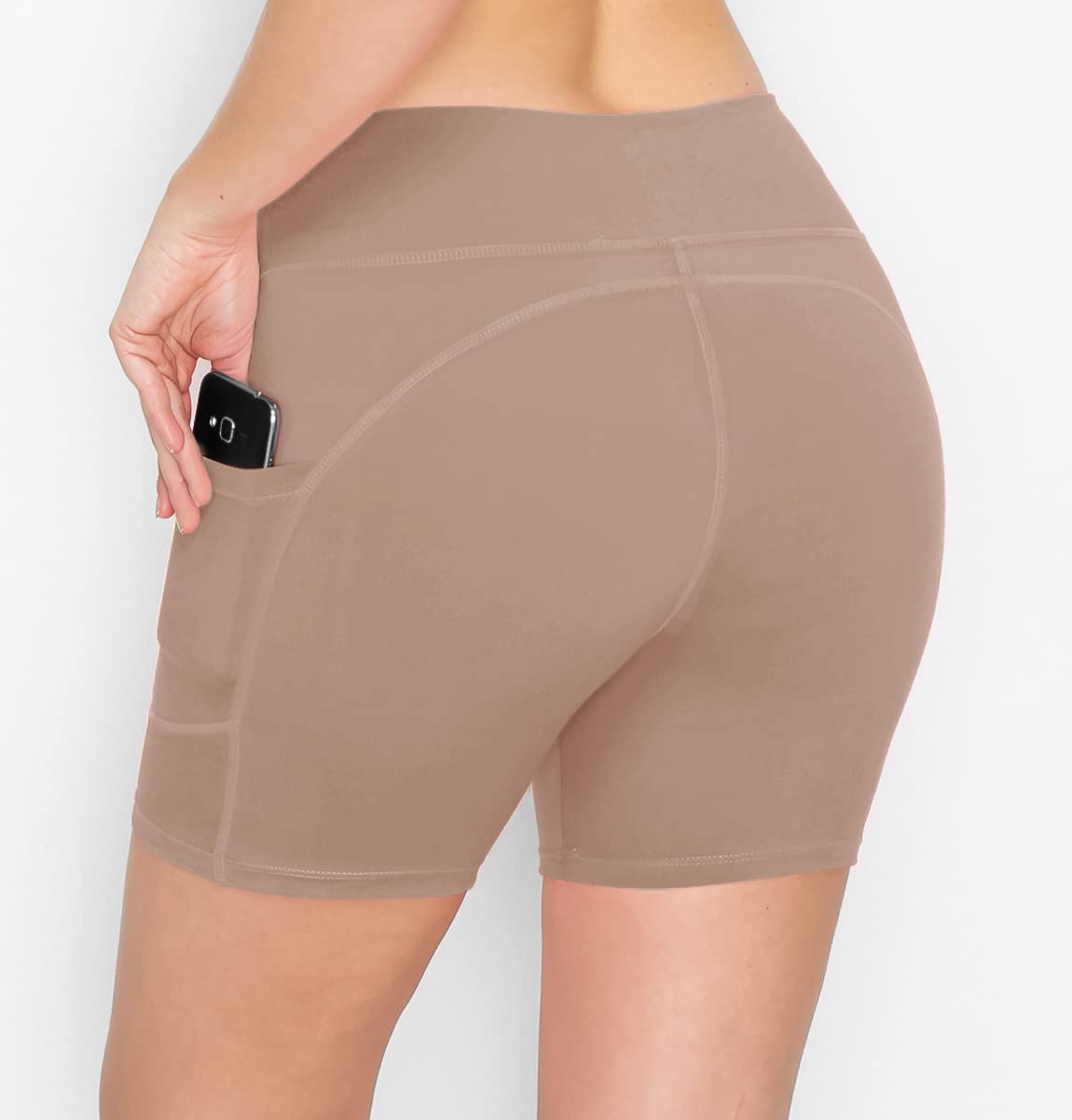 ALWAYS Women's High Waisted Biker Shorts - 3