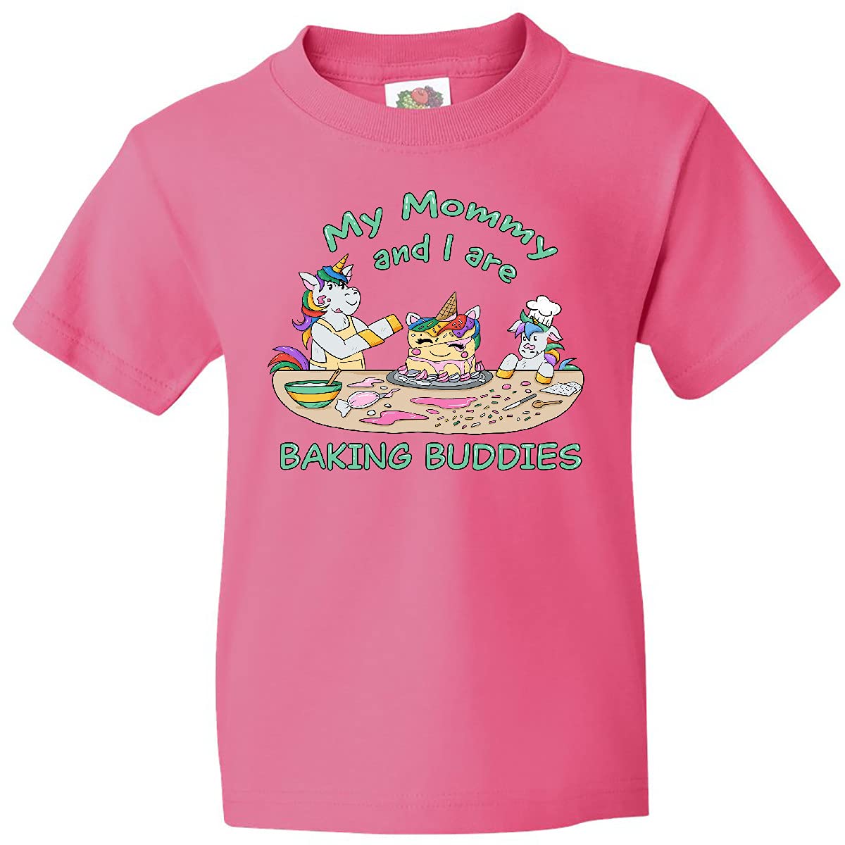 Inktastic My Mommy and I are Baking Buddies Youth T-Shirt - Cute Matching Mother Daughter Baking Shirts for Kids & Toddlers - Perfect for Mother's Day, Baking Parties & Family Bonding Activities
