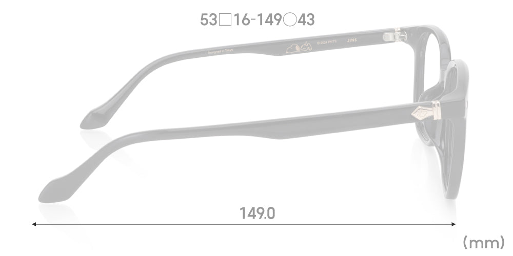JINS x PEANUTS 086 Resting Eyeglasses - Stylish & Comfortable Unisex Glasses for Reading, Working & Relaxing at Home or Office