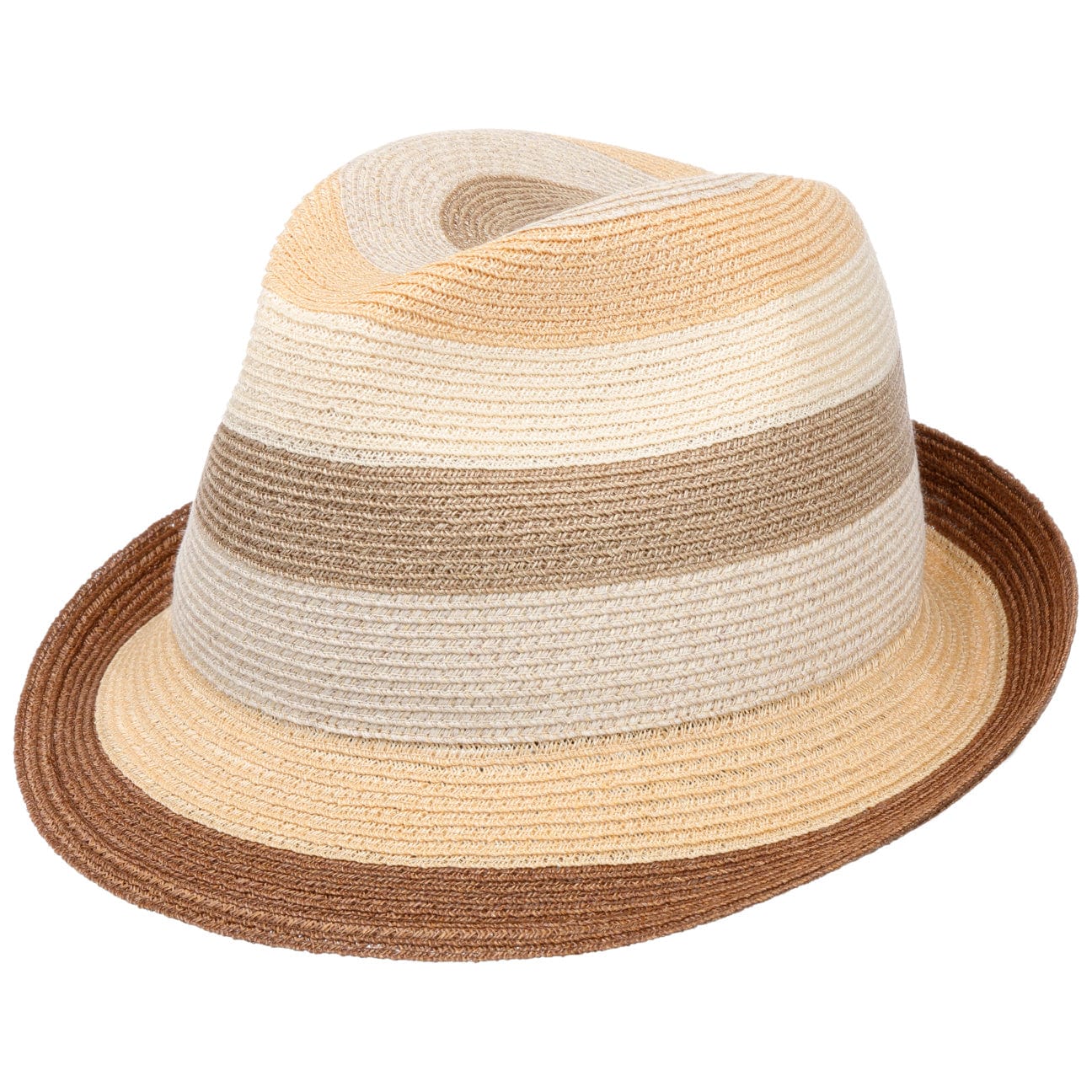 Stylish Svenja Stripes Trilby Hat by Mayser - Women's Fashion Summer Sun Hat for Outdoor, Beach & Travel Accessories